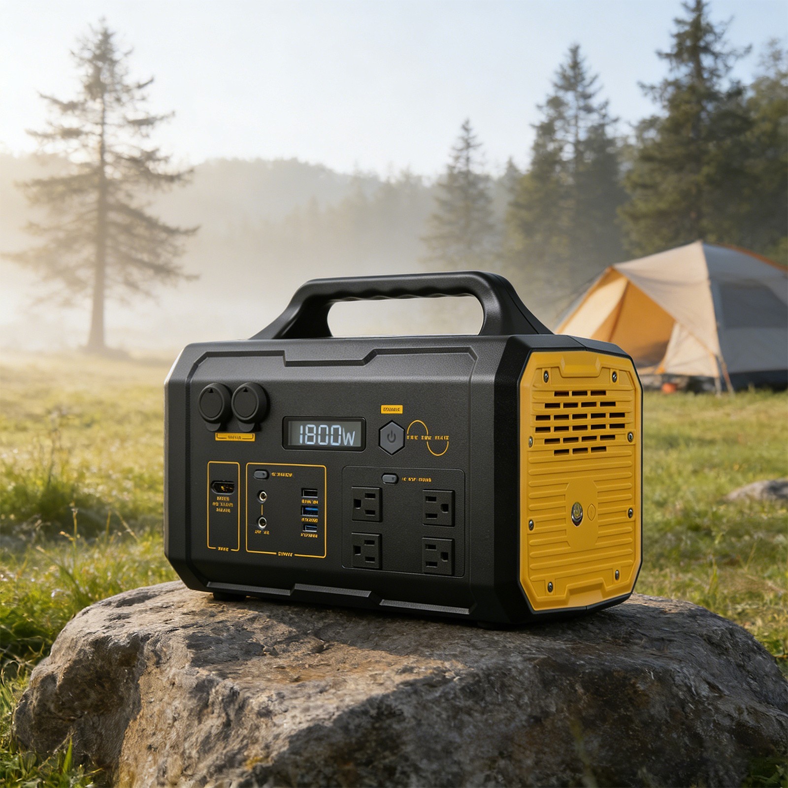 1800W 1024Wh Portable Power Station Solar Charging 2H Fast Charge