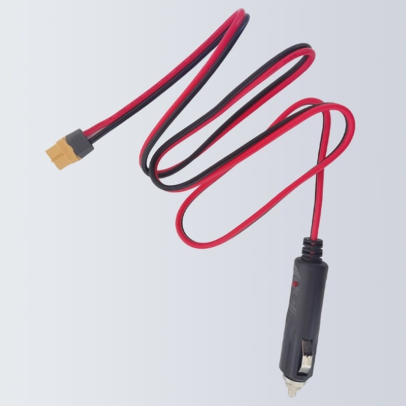XT60 Female to Cigarettes Lighters Male Extension Cable for Solar Panel