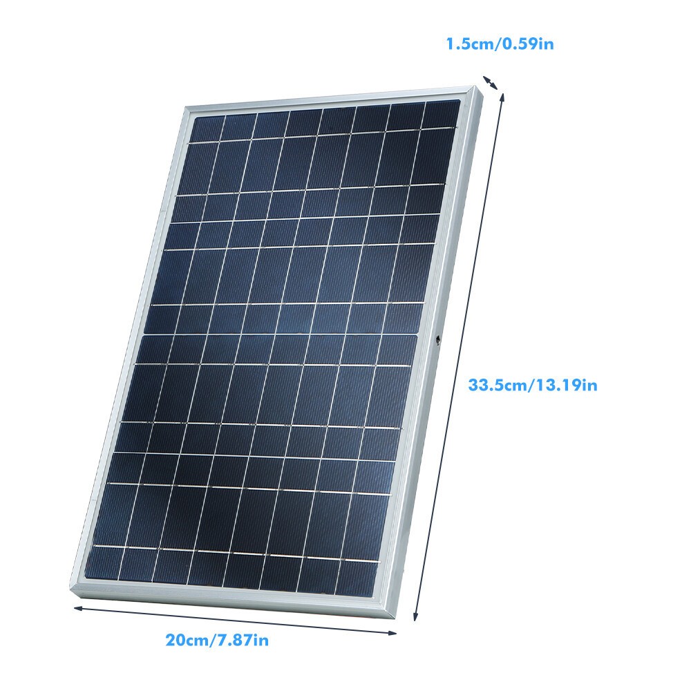 30W Trickle Solar Panel 12V Charger Battery Charger Kit Maintainer RV Boat Car