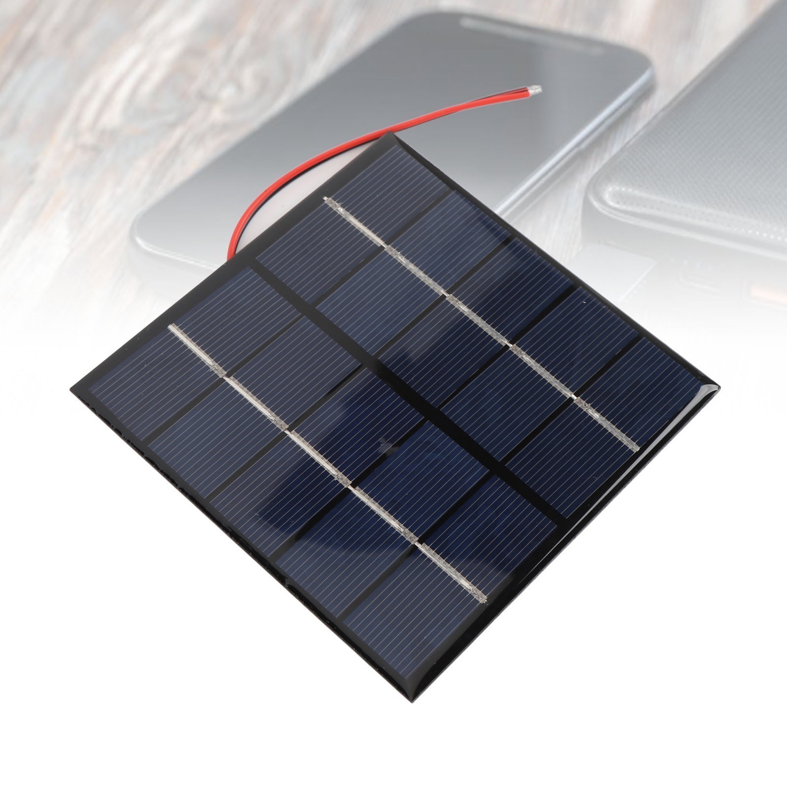 2PCS 1.2W 5V Small Solar Panel DIY Polysilicon with Electronic Wire for Phone