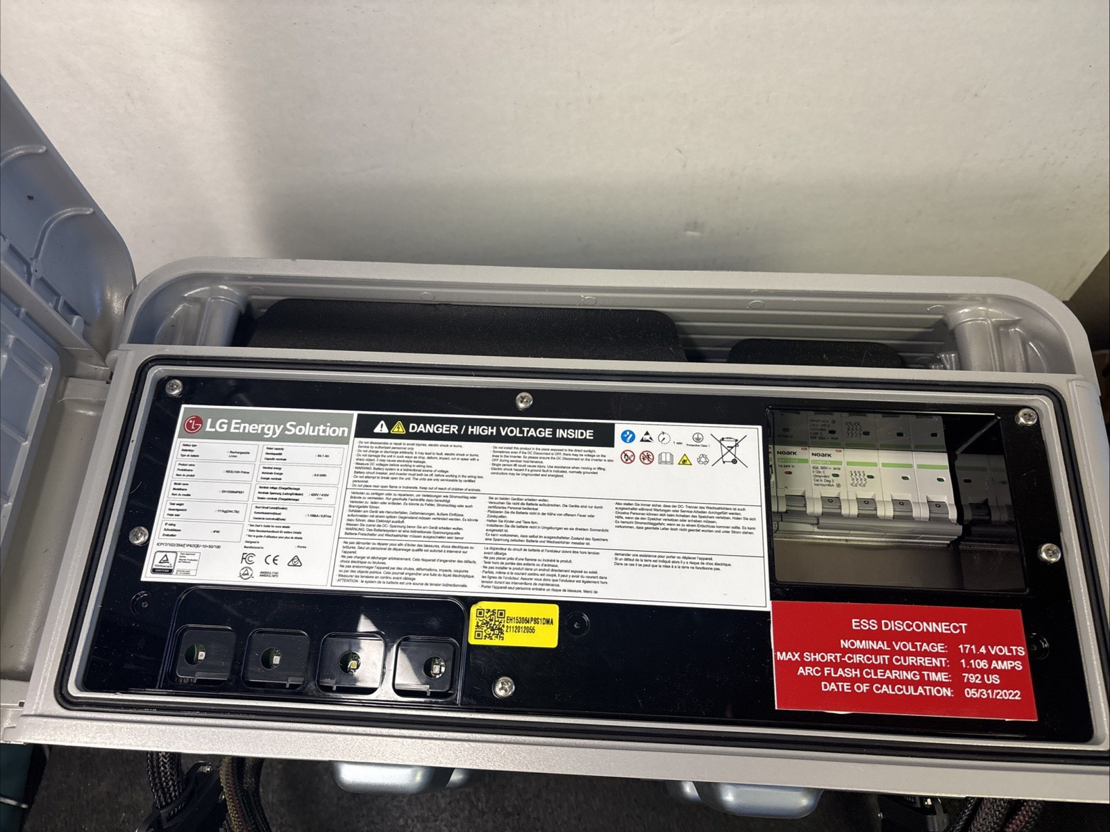LG Energy Solar HV Battery RESU10H (RESU 10H) 9.6kwh Control Module Only