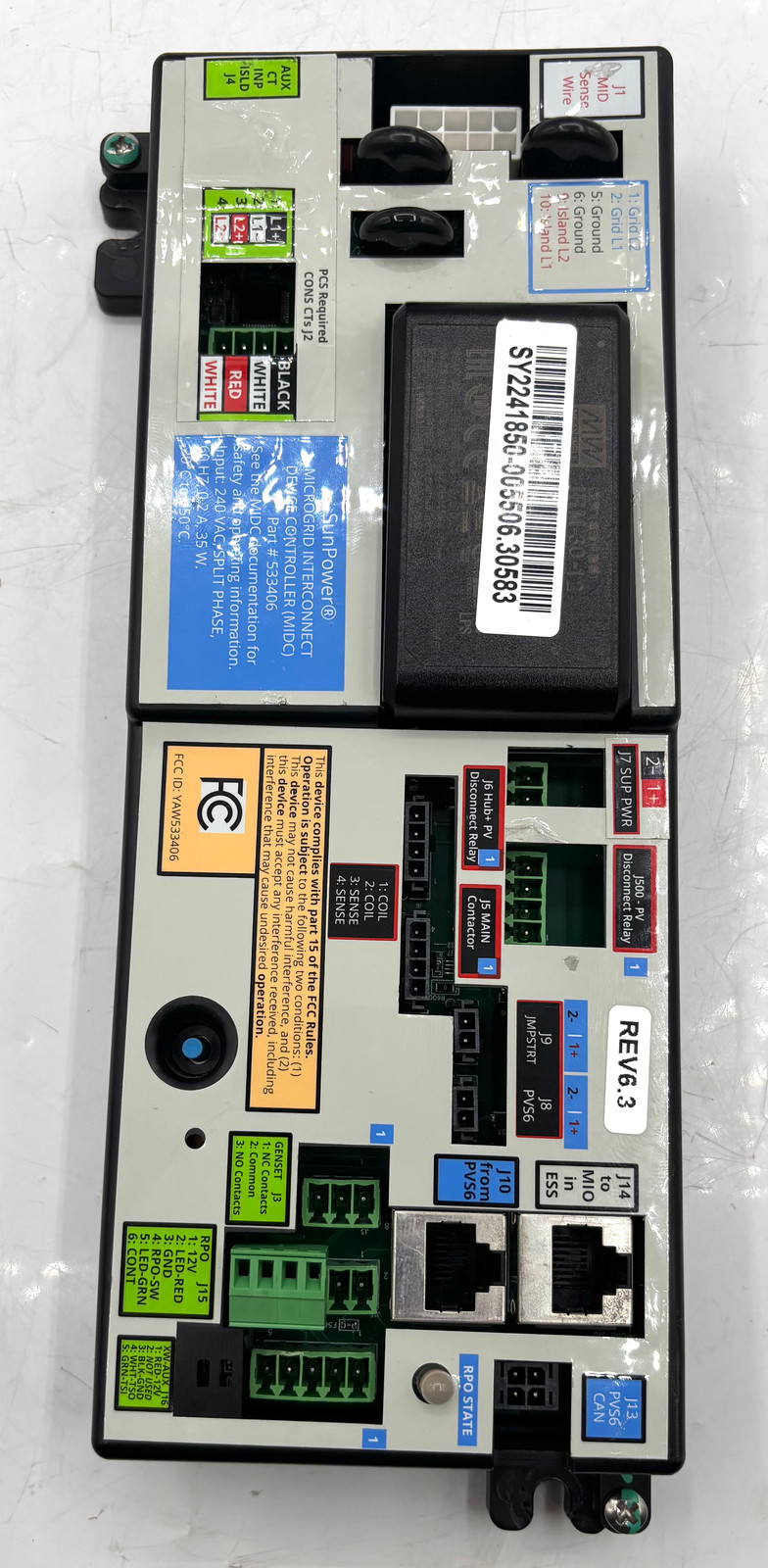 SUNPOWER / 533406 / Microgrid Interconnect Device Controller (MIDC)