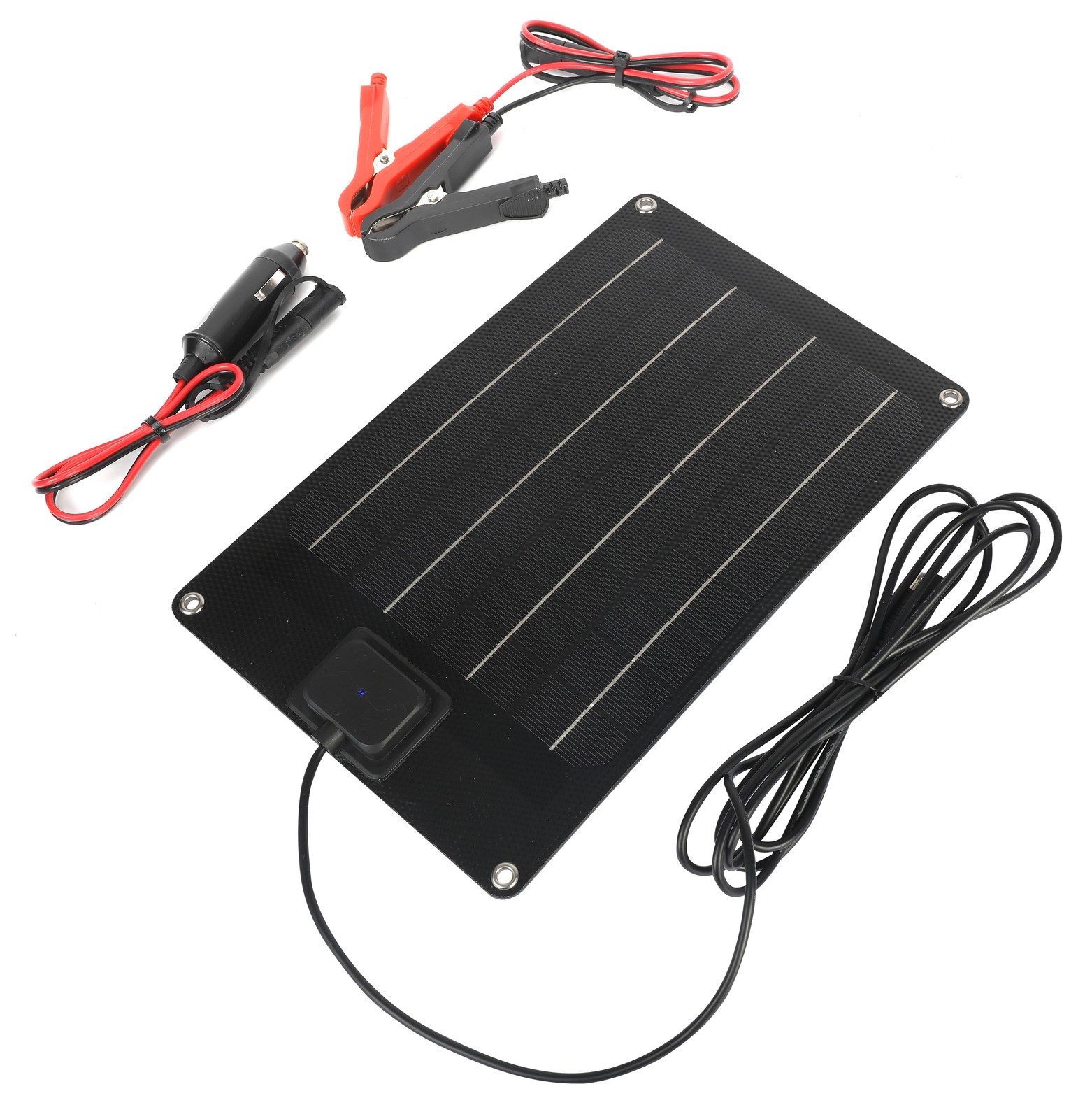 Solar Panel Battery Maintainer 5W for Boats Marine RV Car Vehicles