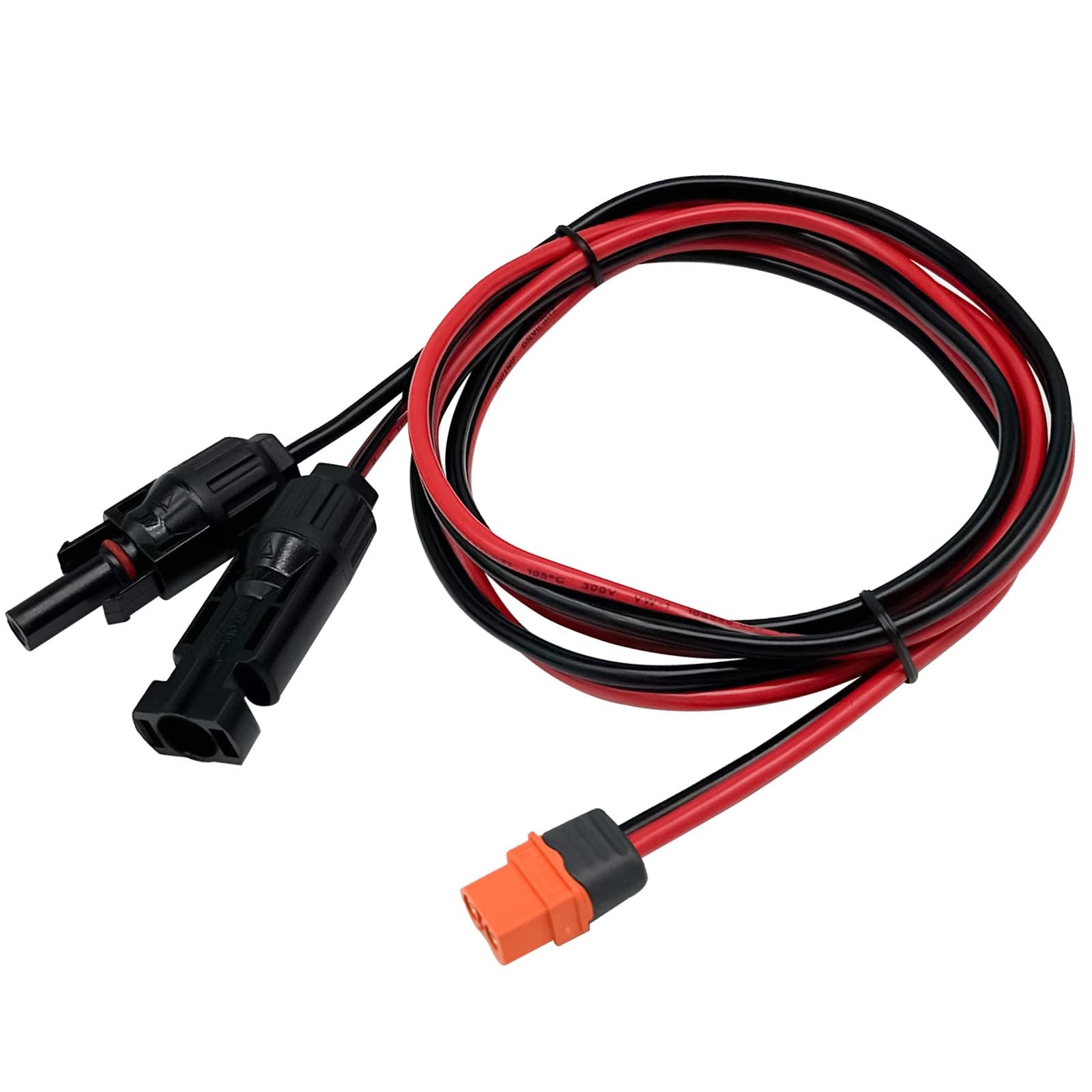 Nuofany Solar to XT60i Connector Cable 12AWG 5FT Solar Panel Connector to XT6…