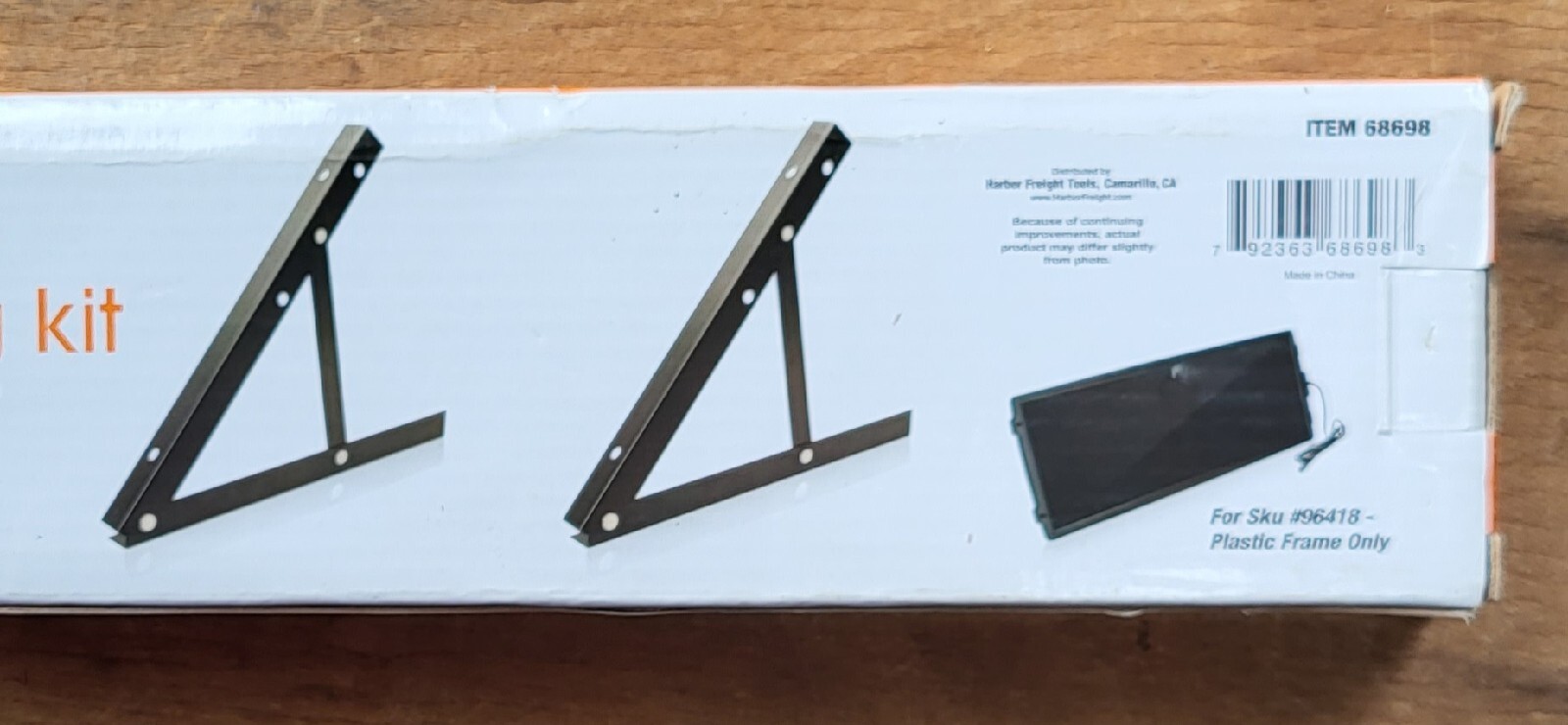 Thunderbolt Magnum Solar Panel Frame Mounting Kit ITEM 68698 NIP For 15 Watt 12V
