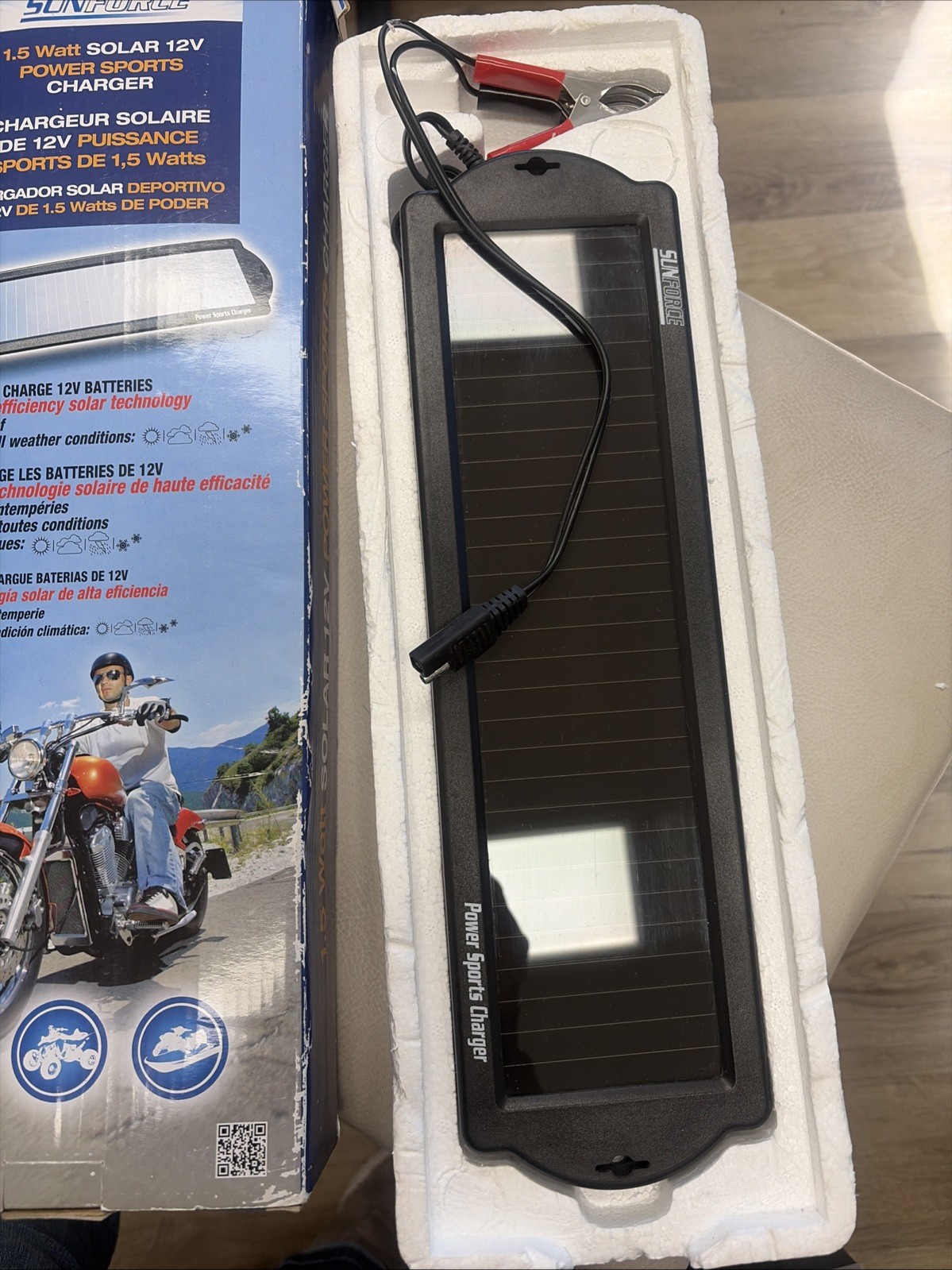 Solar Sun Force 1.5 W Solar 12 V Power Sports Charger
