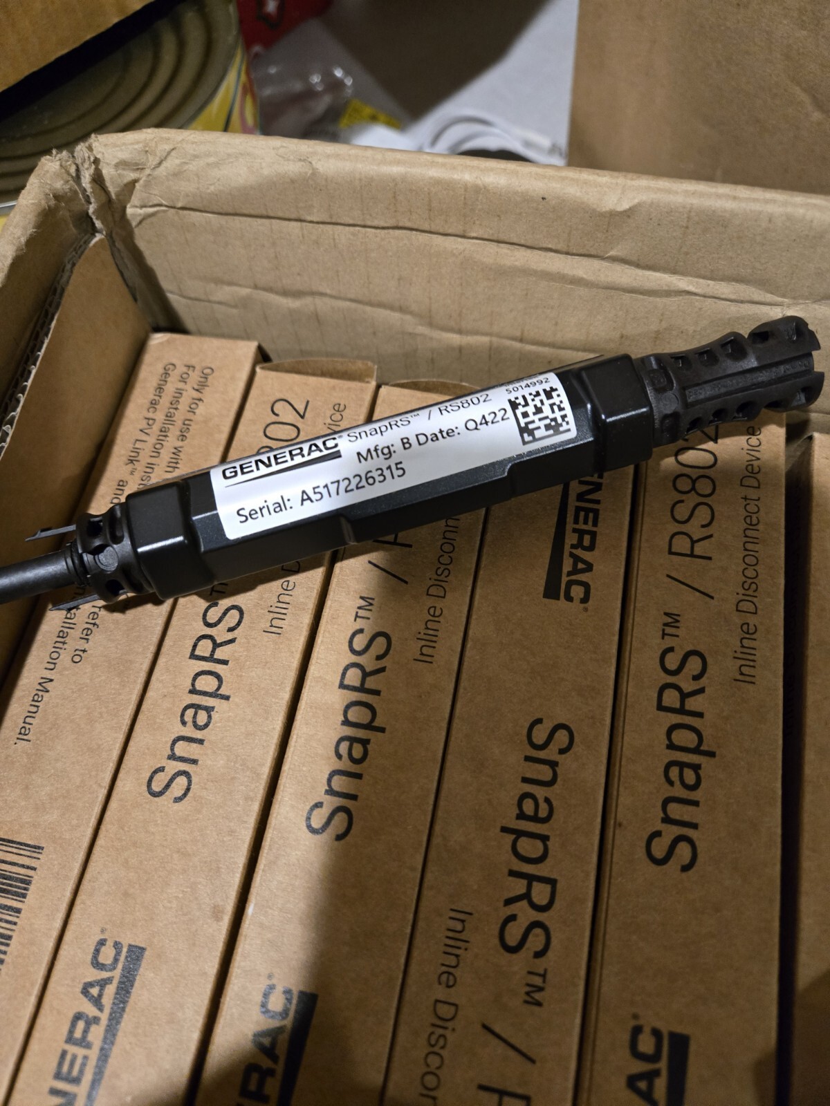 Generac SnapRS RS802 Inline Disconnect Device Brand New OPEN Box Of 30 Units