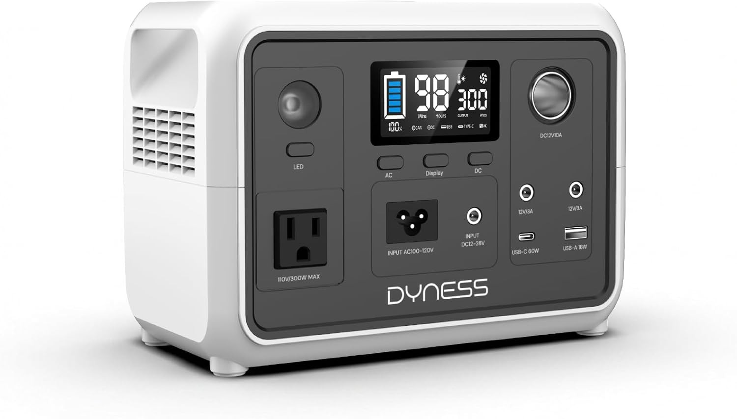 Portable Power Station 300W 256Wh Solar Generator for Camping & Emergency