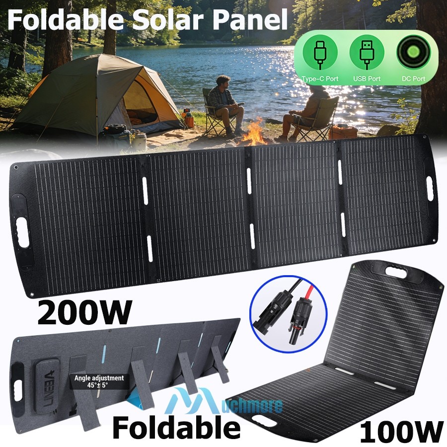 Portable Solar Panel 100W 200W 400W for Power Station RV Off Grid Power Backup