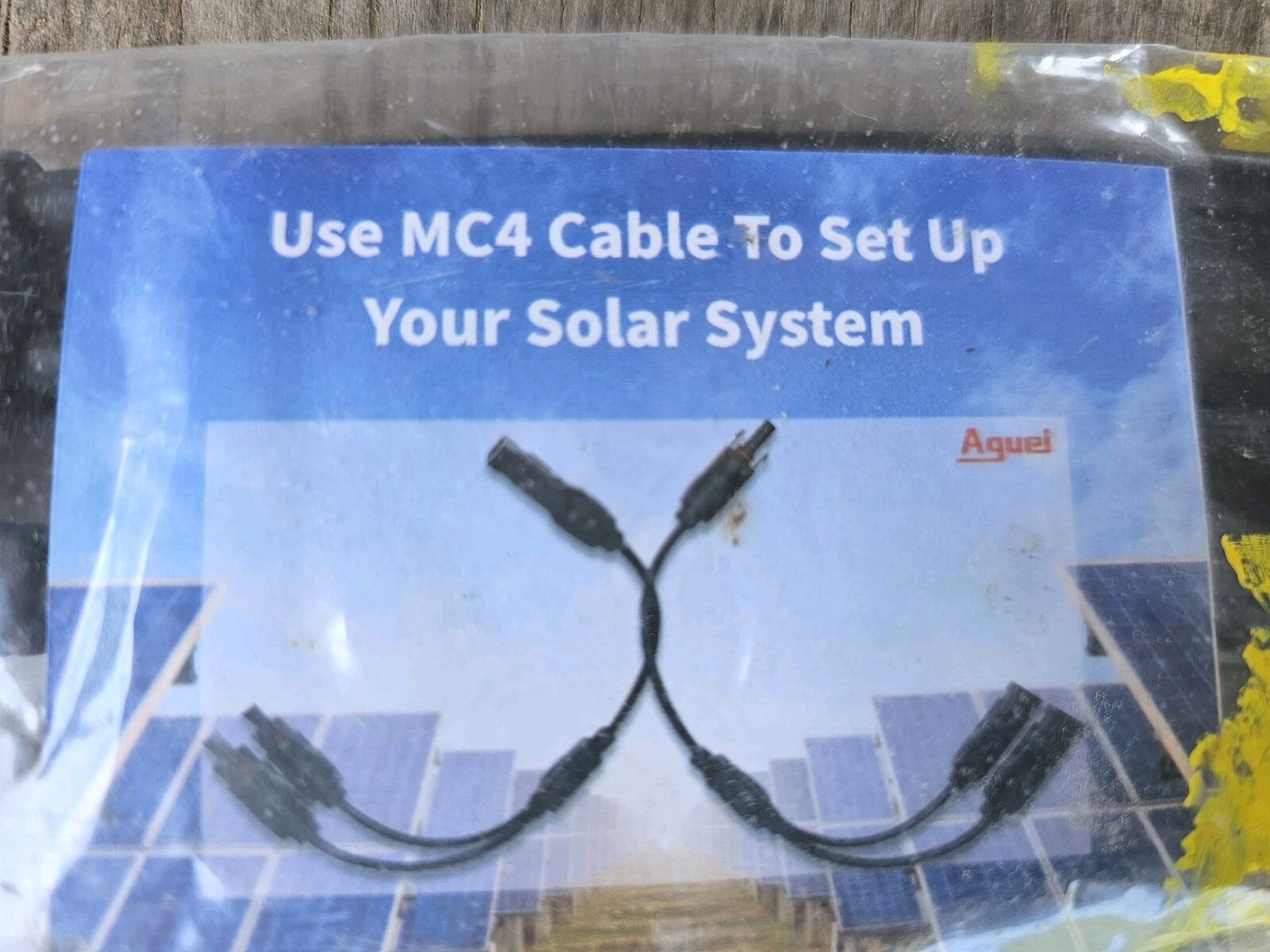 Solar Connector MC4 Y Branch Parallel Adapter Cable Wire Plug For Solar Panel