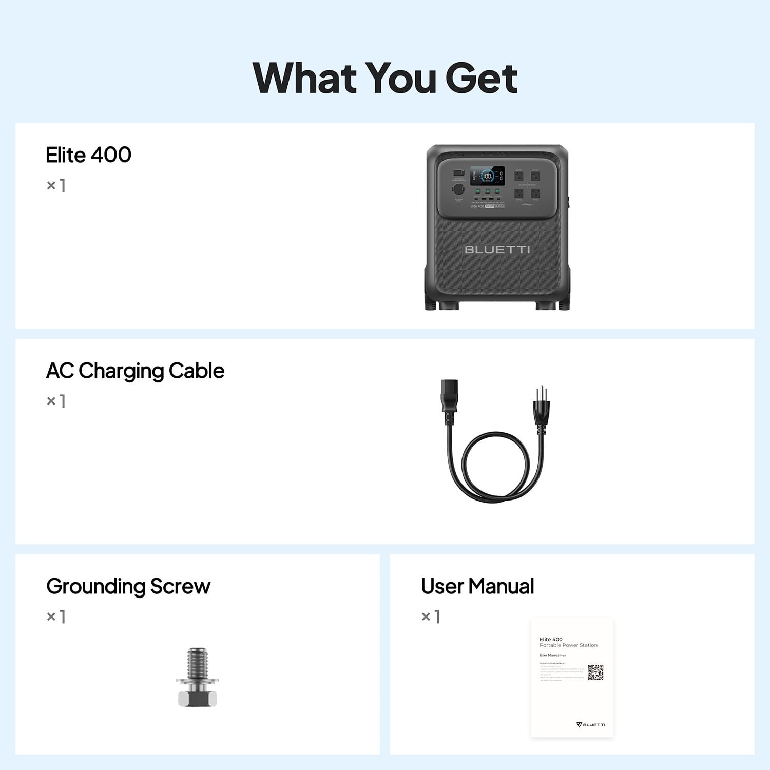 BLUETTI Elite 400 Portable Power Station, 3840Wh LFP Batttery Backup with 260…