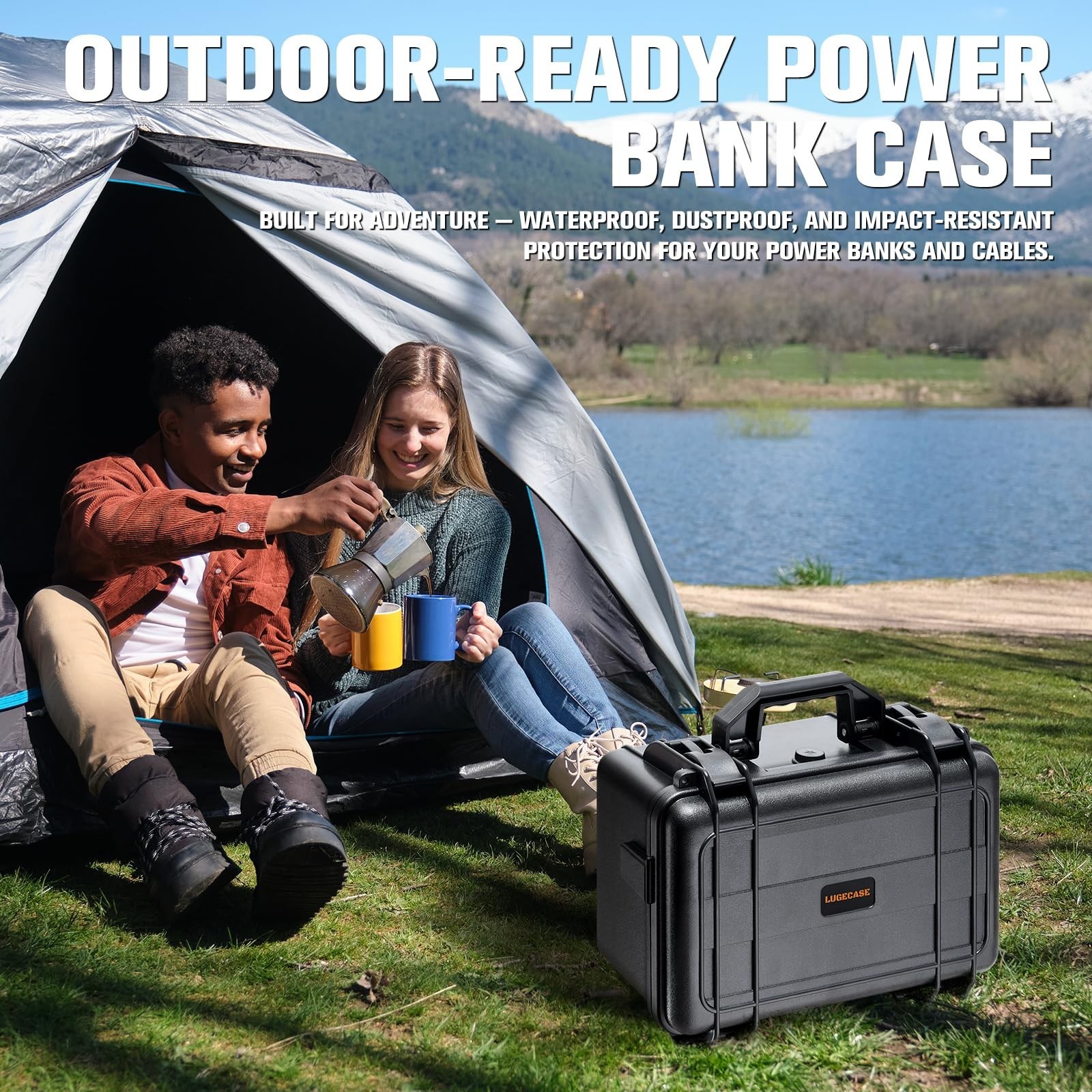 Portable Hard Case for Solar Generator – Waterproof Storage Box for Power Bank –