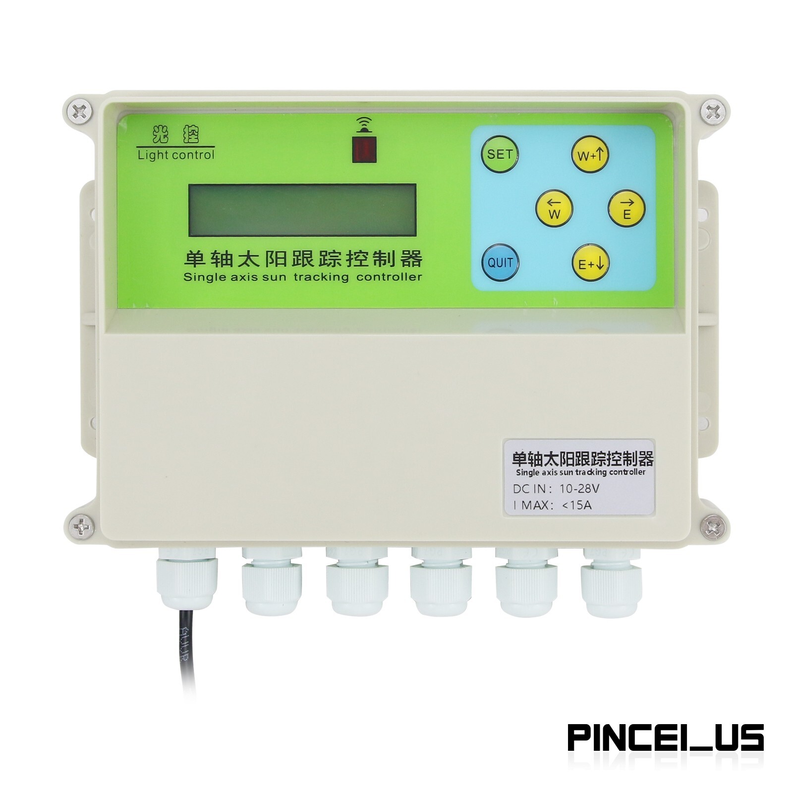 XMYC-1 Single Axis Solar Tracker Controller 12-24V with Wind Speed Sensor pe66