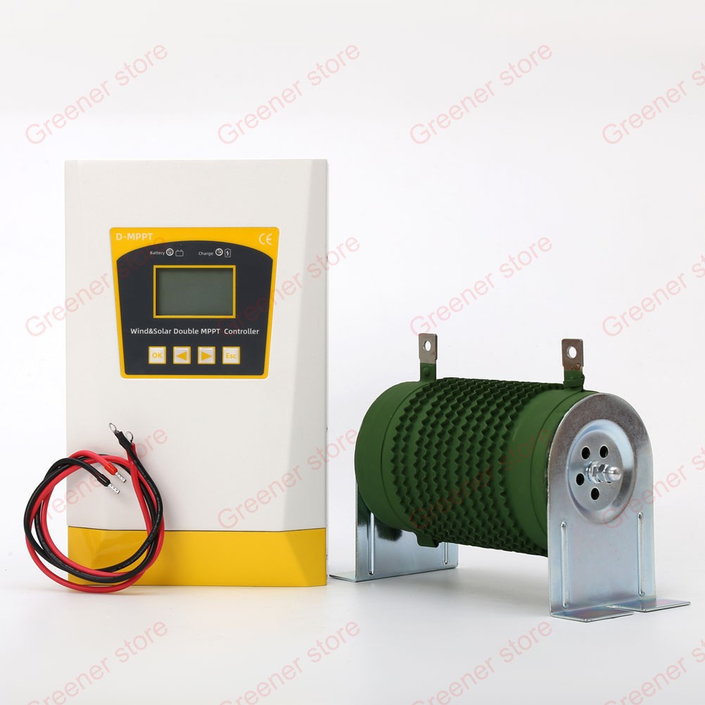3000W Wind Solar Double MPPT Hybrid Charge Controller Auto 12V 24V 48V Regulator