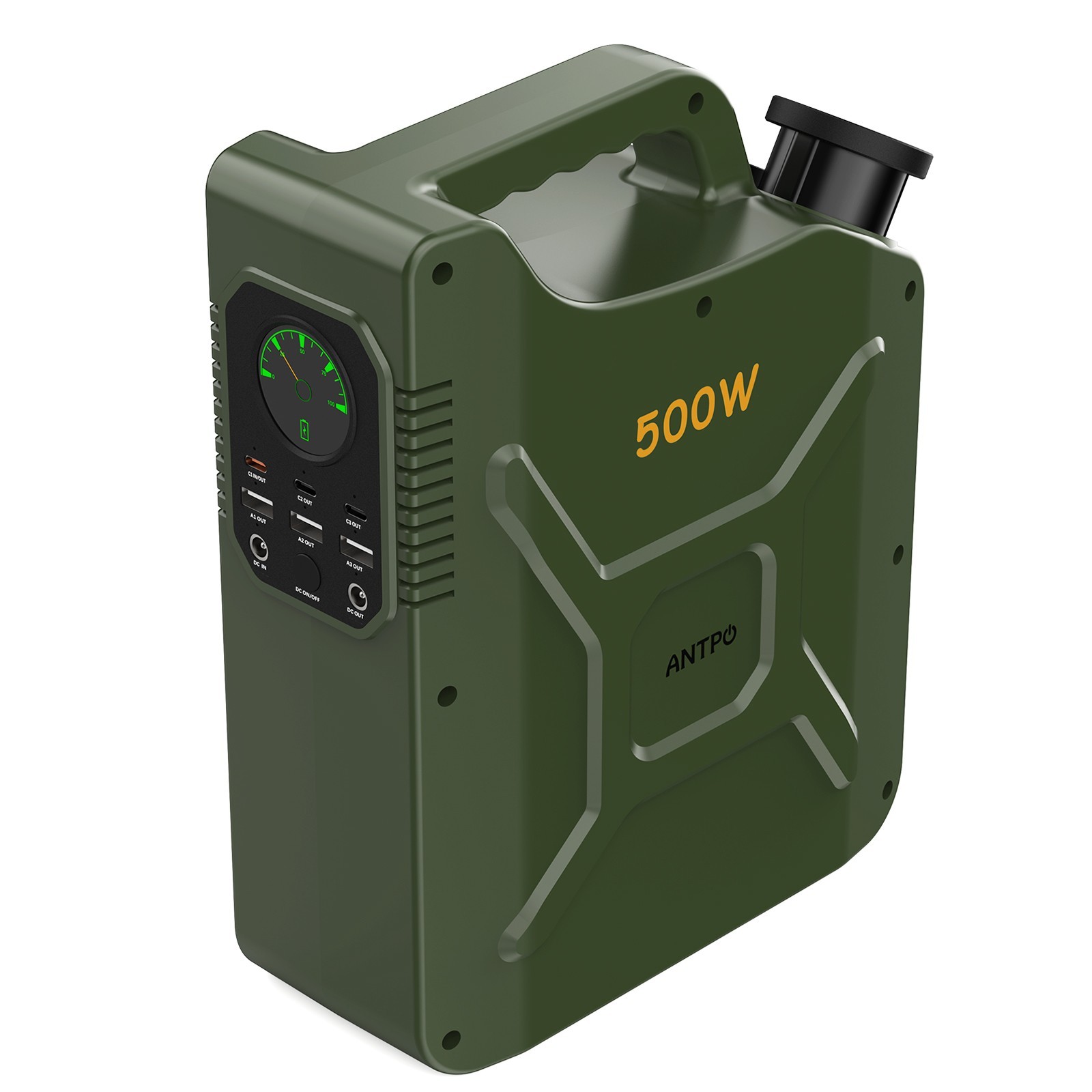 ANTPO 500W Portable Power Station Backup Power Supply Bank for Camping Blackout