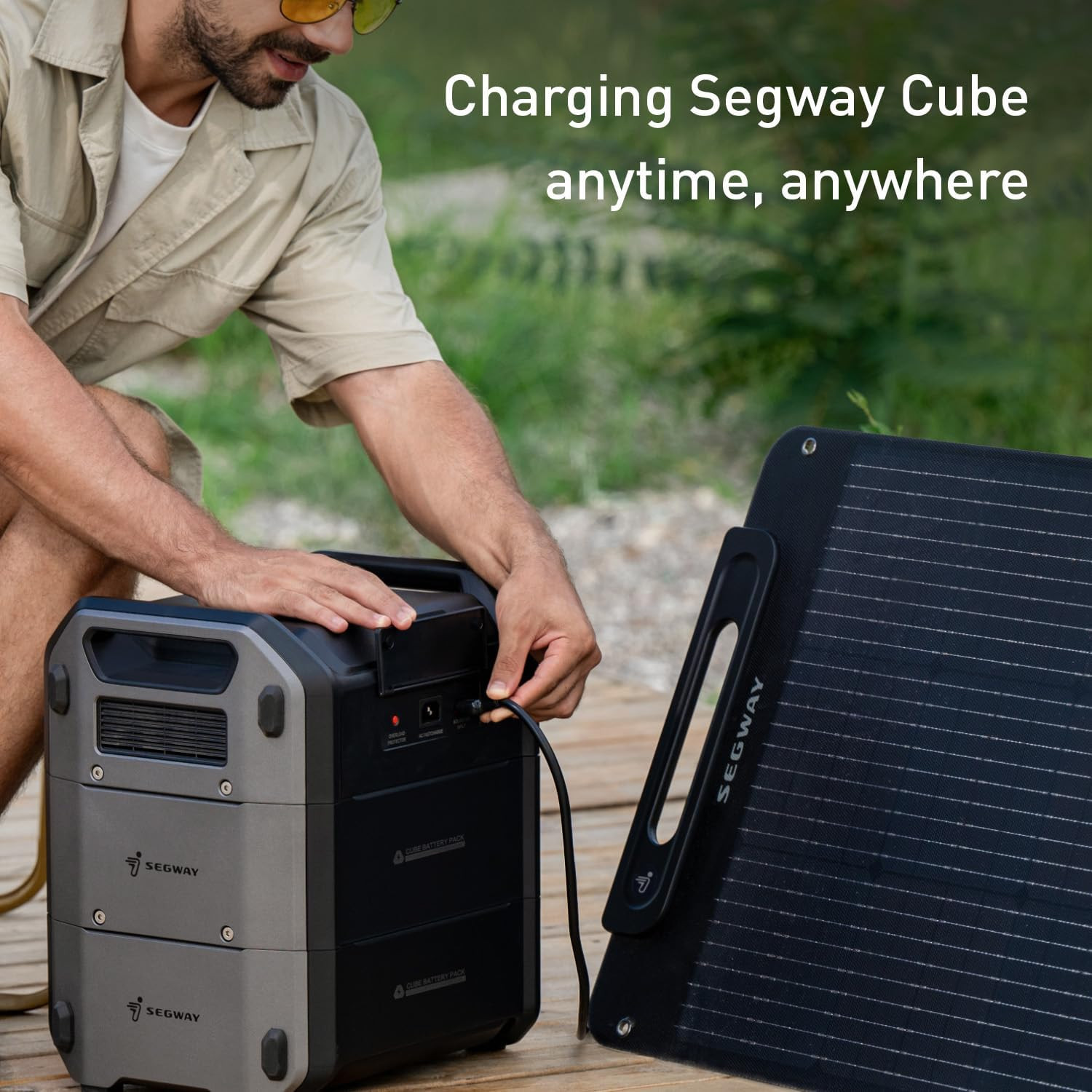 Segway SP100 Portable Solar Panel 100 Watt 20 Volt, High Efficiency Monocrystall