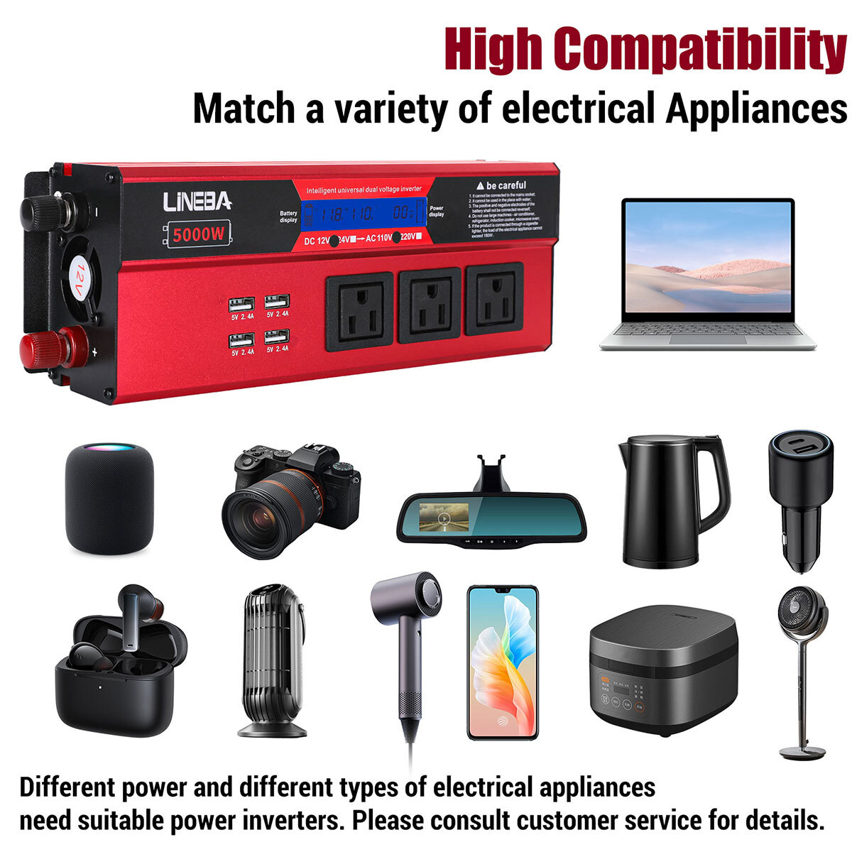 4000W Solar Panel Kit Power Inverter Generator 30A Home 110V Grid Solar System