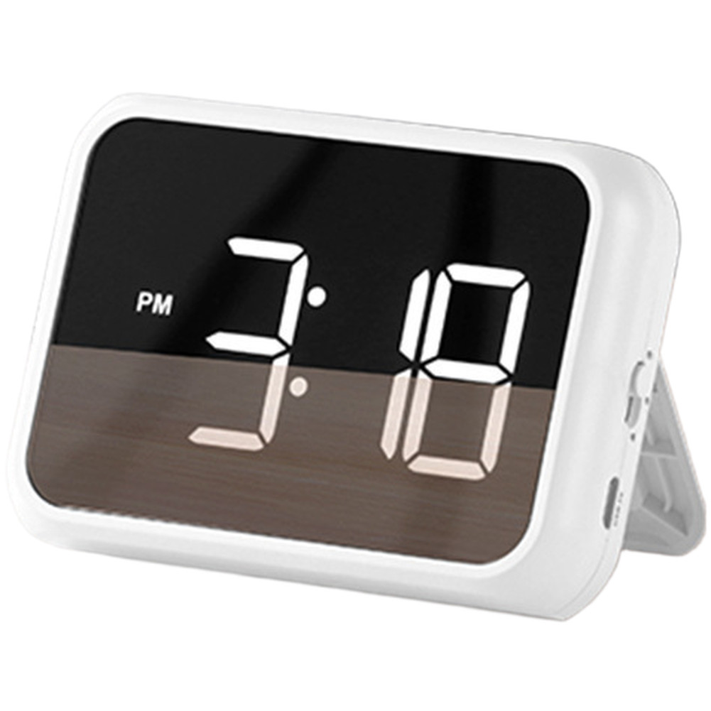 Digital LED Alarm Clock Large Display Brightness Adjustable for Bedside Desk