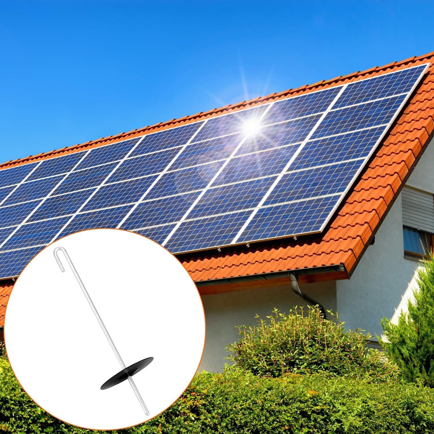Solar Panel Bird Guard Clips J Hooks Bird Mesh Fasteners Stainless Steel 200 PCS