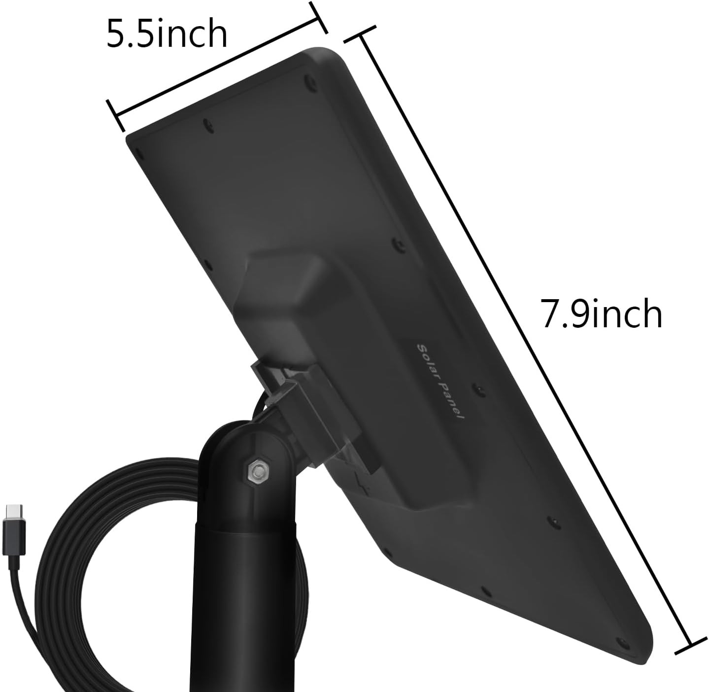 5W Solar Charger with 3500mAh Battery for Blink Outdoor/XT Cameras, Black