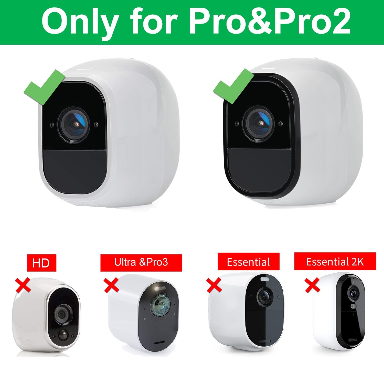 Itodos Solar Panel Compatible with Arlo Pro and Arlo Pro 2, 11.8Ft Outdoor Power