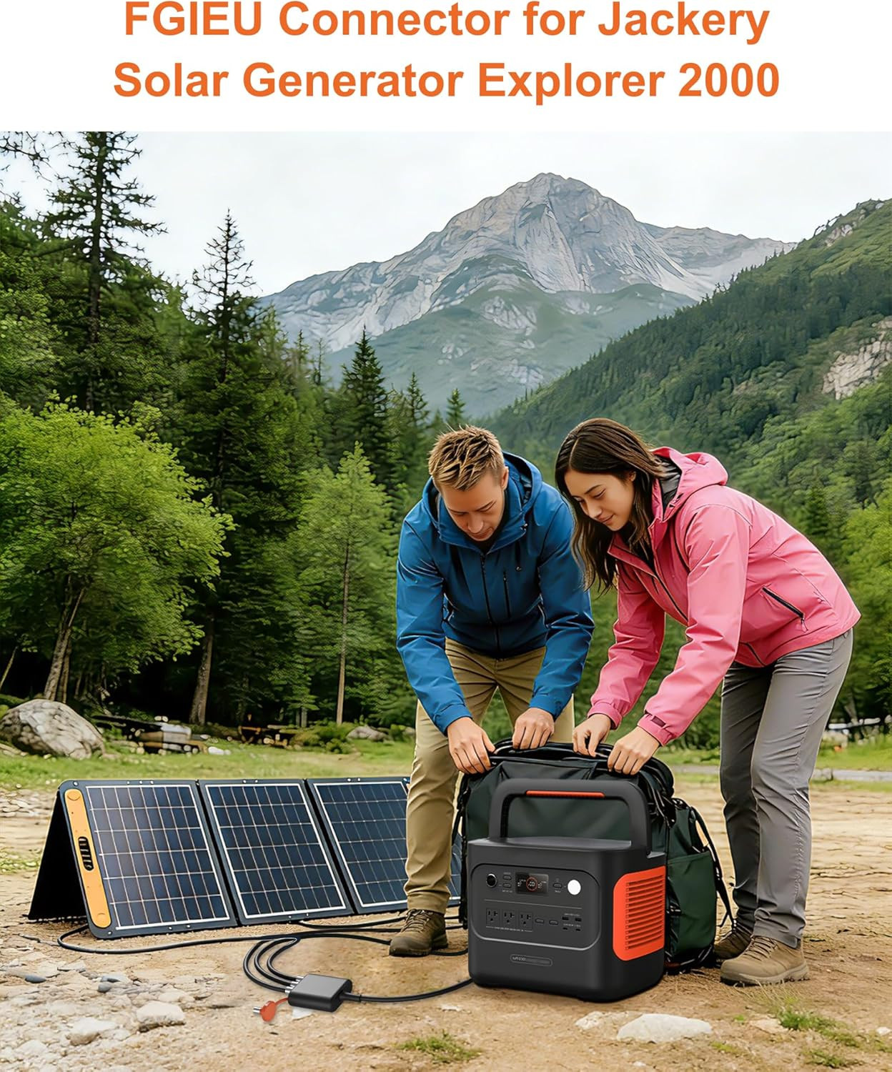 Connector for Jackery Solar Generator Explorer 3000 2000 1000 Portable Power Sta