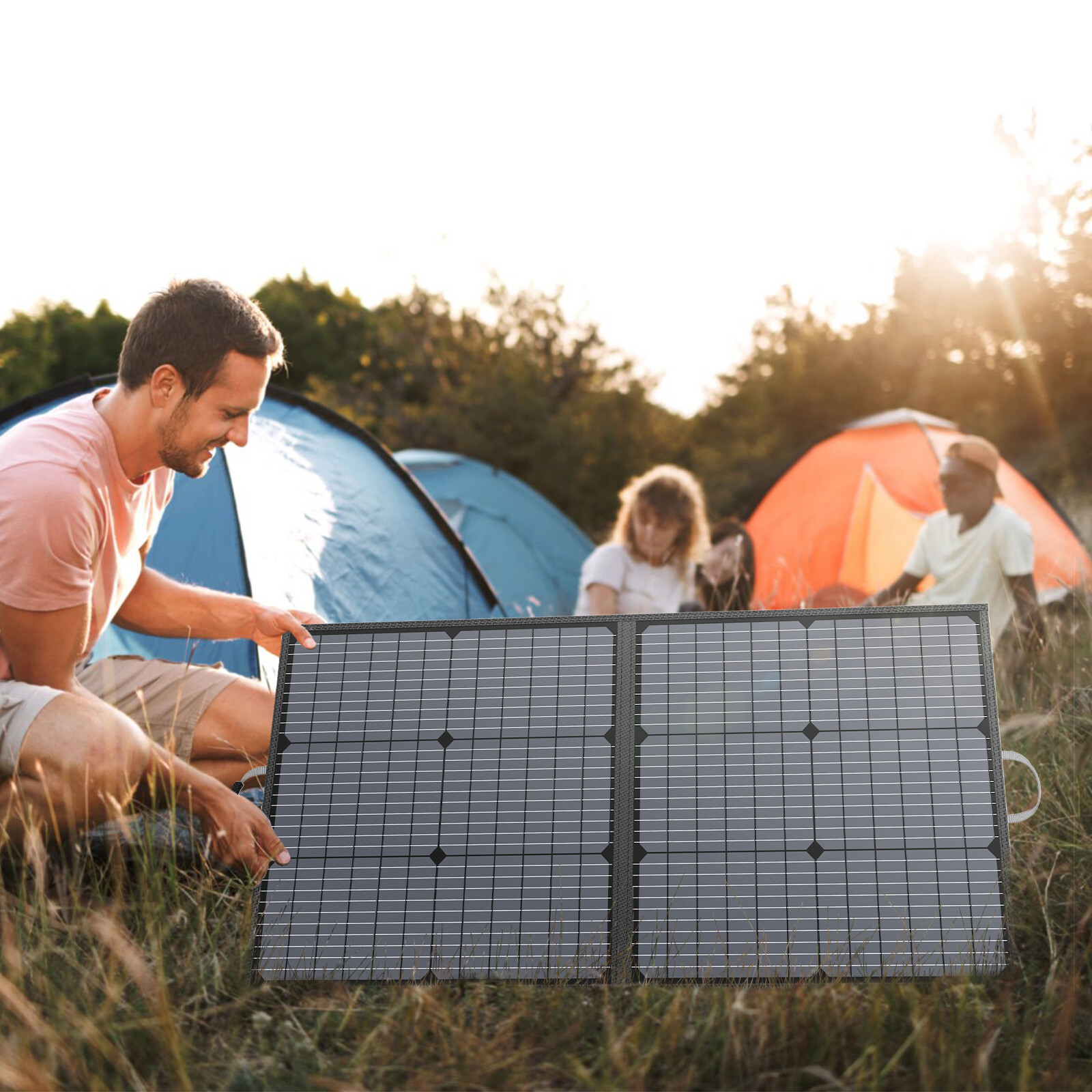 Solar Panels 220W 400W Solar Charger for Anker SOLIX C1000 Jackery Explorer 1000
