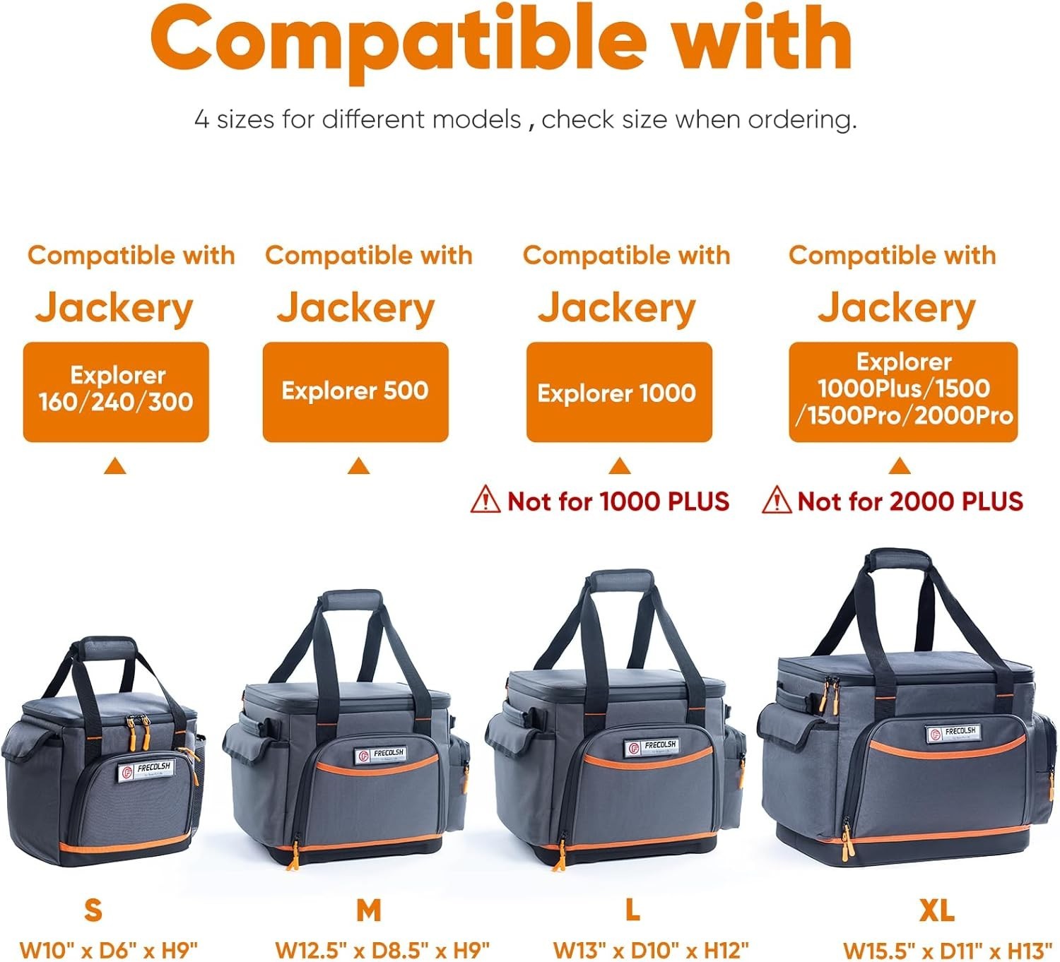 Waterproof Travel Case for Jackery Explorer 300/240/160 – Organized Protection