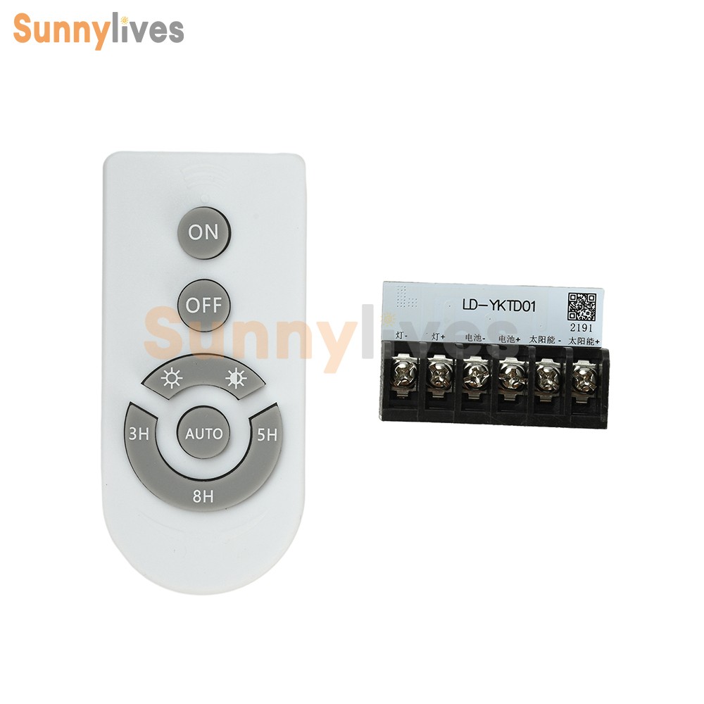 Solar Light Controller Board Auto On/Off Dusk to Dawn Remote Timer DC 3-24V