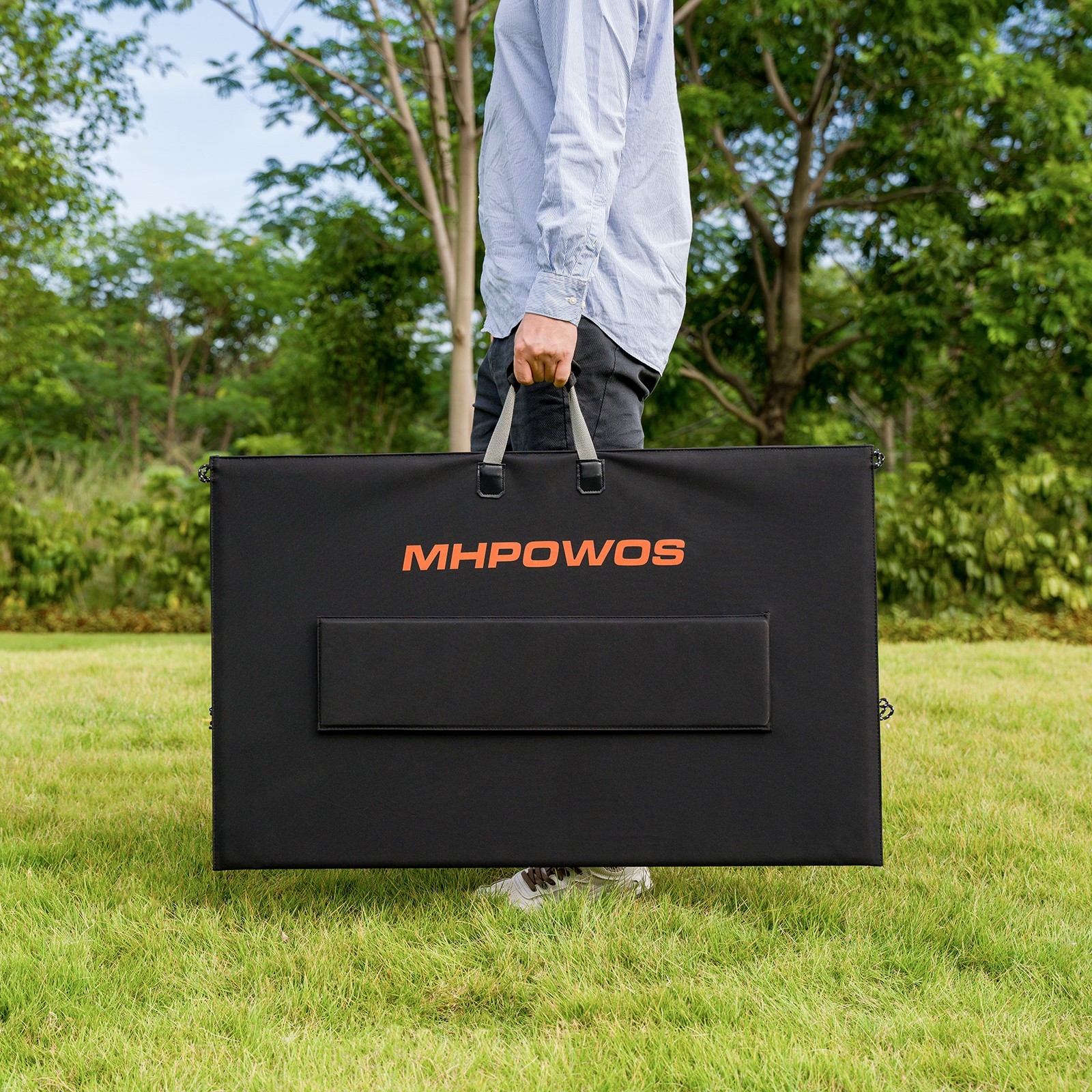 MHPOWOS 220 400 watt Portable Solar Panel for Power Station Generator Outdoor