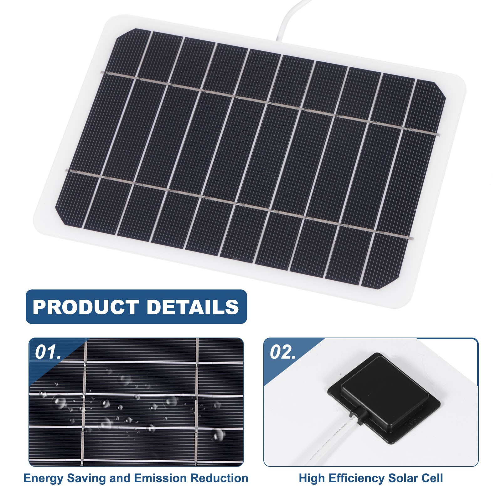 5V 1A 5W Mini Solar Panels USB Polycrystalline Solar Panel Cell Charger