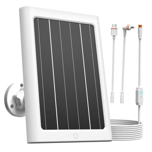 5W Solar Panel for Ring Spotlight Cam Plus/Pro and Stick Up Cam Battery, 1 Pack