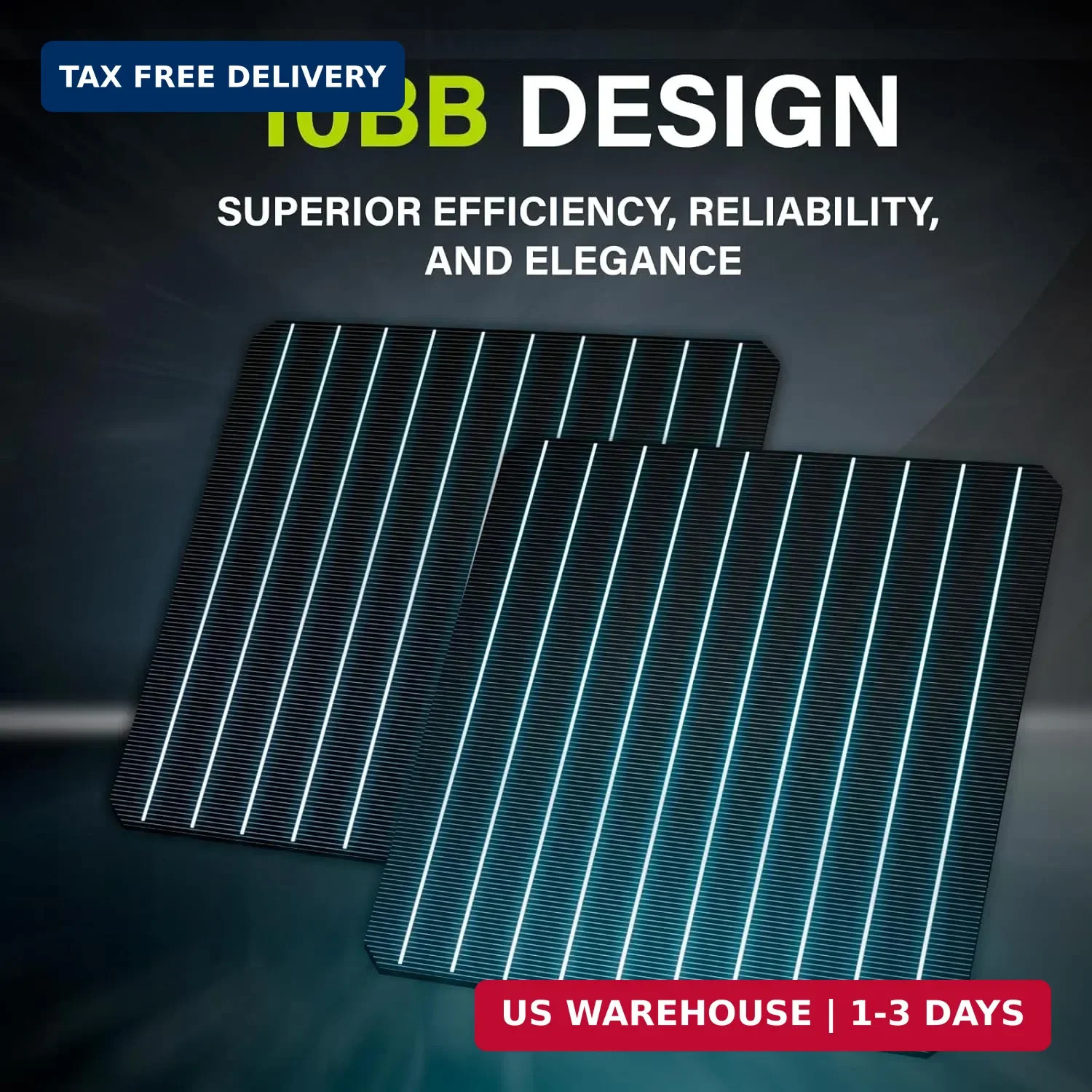 Newpowa 150W(Watt) 10BB Solar Panel Monocrystalline 12V High Efficiency PV Modul