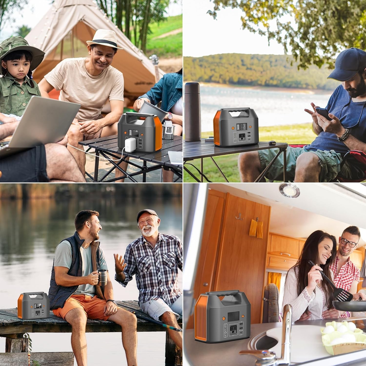 Portable Power Station 150W 155Wh Solar Generator 110V 42000mAh Portable Powe…