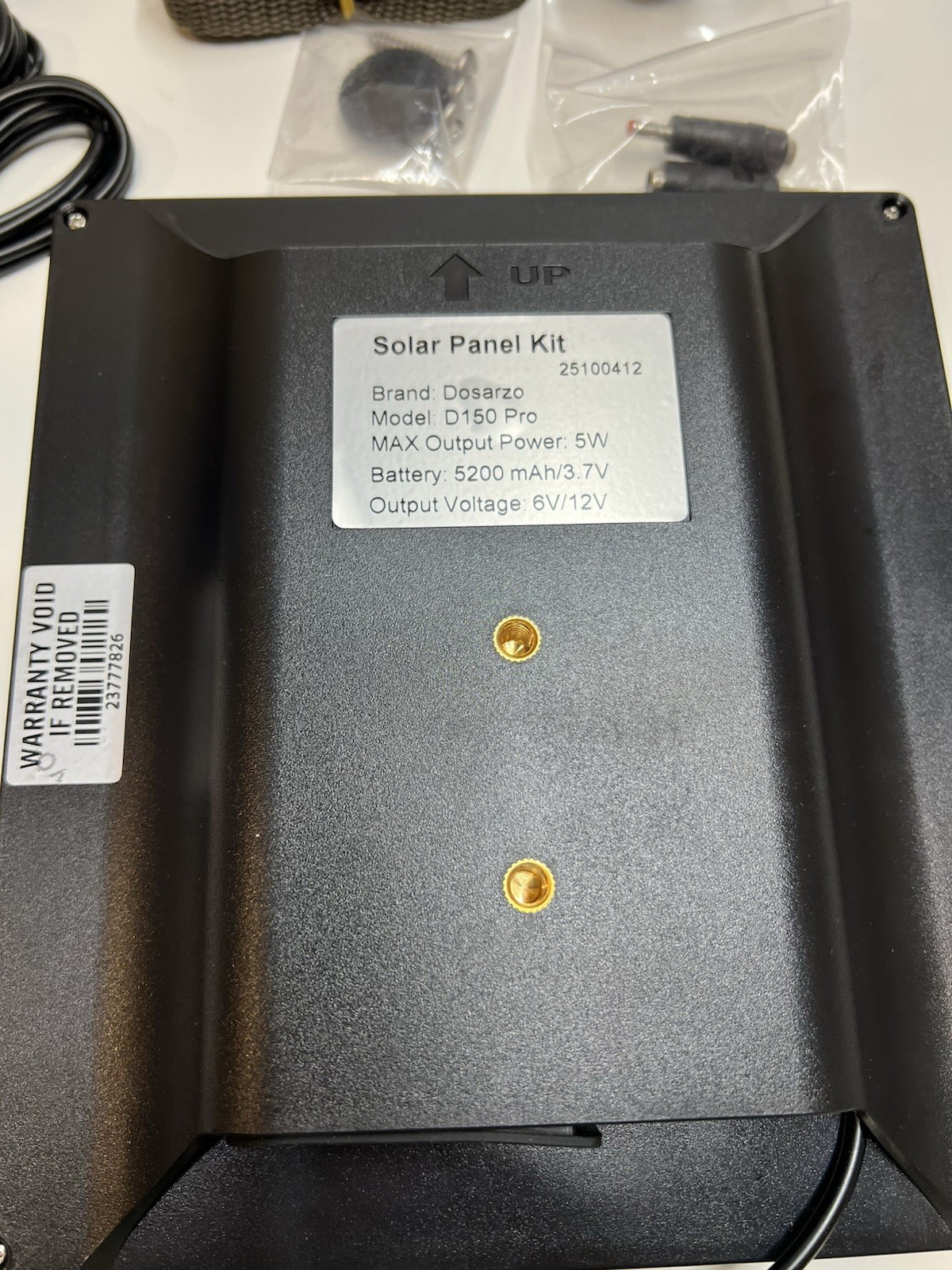 Dosarzo 5W 12V Solar Panel for Trail Camera with 5200mAh Rechargeable Battery