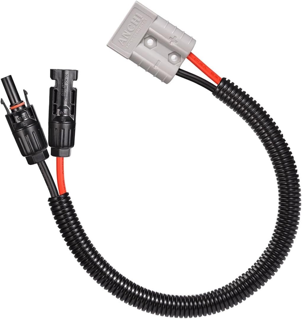 10AWG Solar Panel Connector to Anderson 50A/600V Solar Connector Cable for So…
