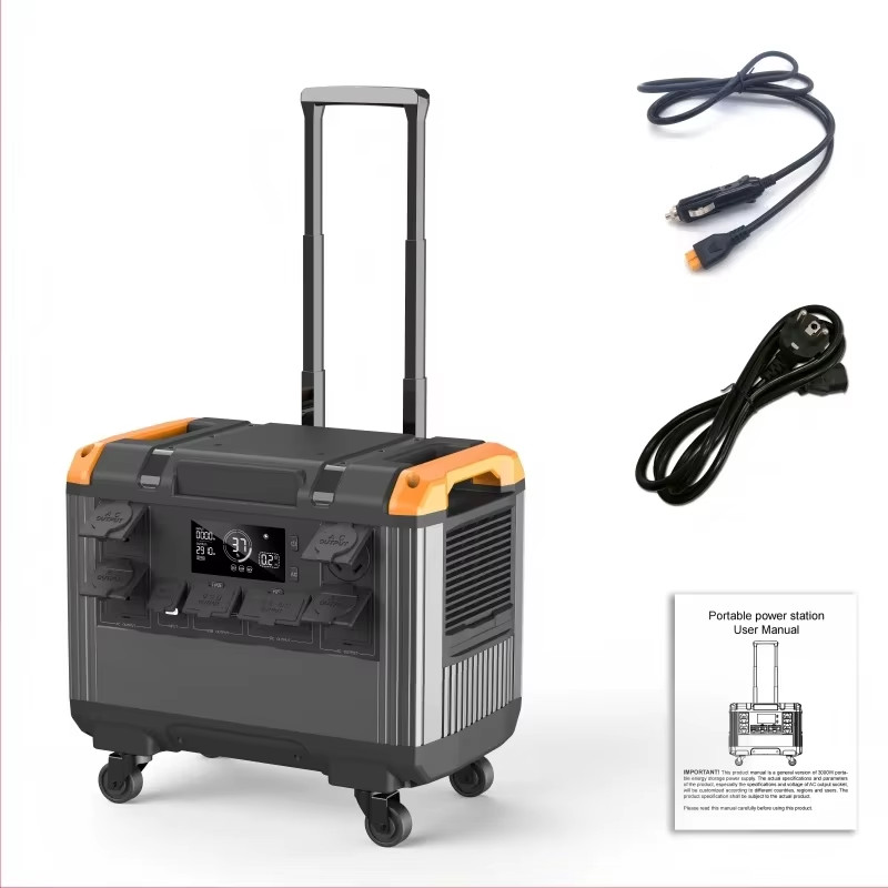 Portable Power Station 3000W 2400W 1200W Lifepo4 Battery Solar Generator UPS Bat