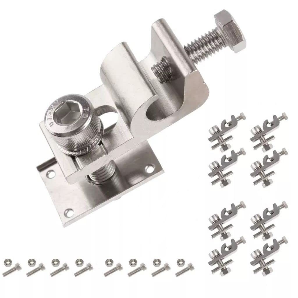 EVARSOL 8Sets Solar Panel Photovoltaic Bolt-On Coupling M6*20/M8*25-8Sets