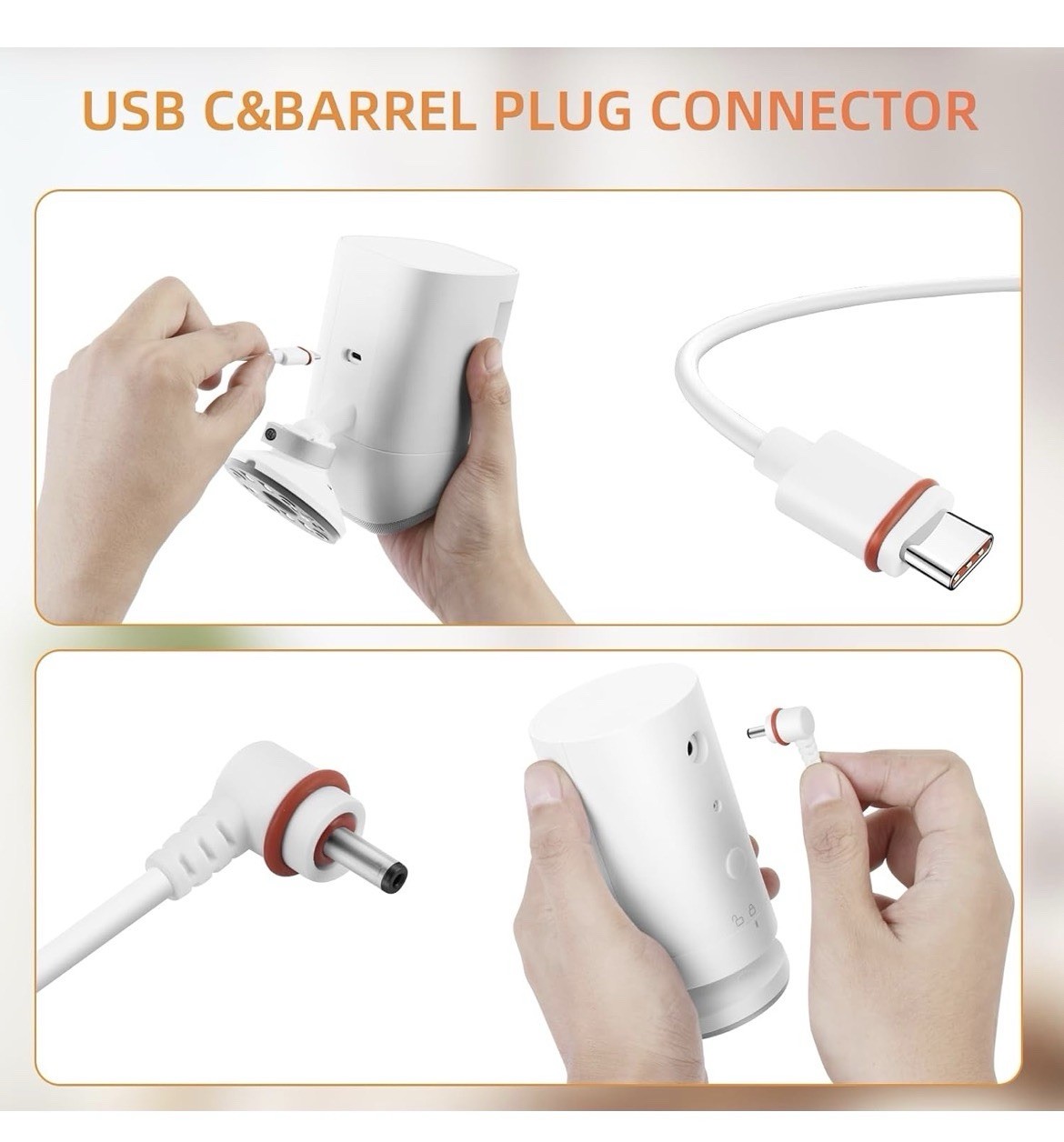 Solar Panels For Cameras Usb-c And Barrel 4 Watt 10 Ft Cable