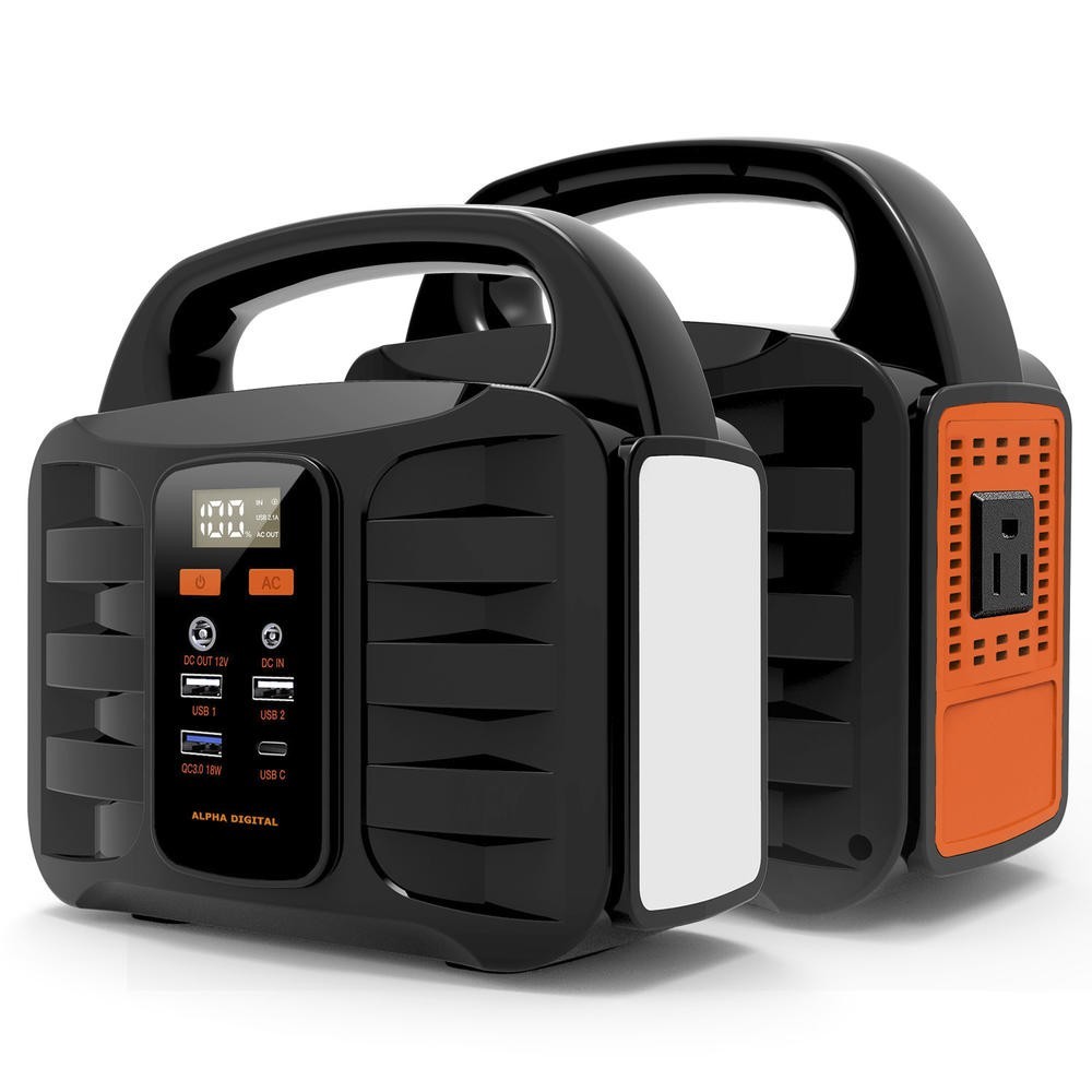 Portable 100W Lithium Ion Portable Power Station Solar AC 12V Outlet Recharge