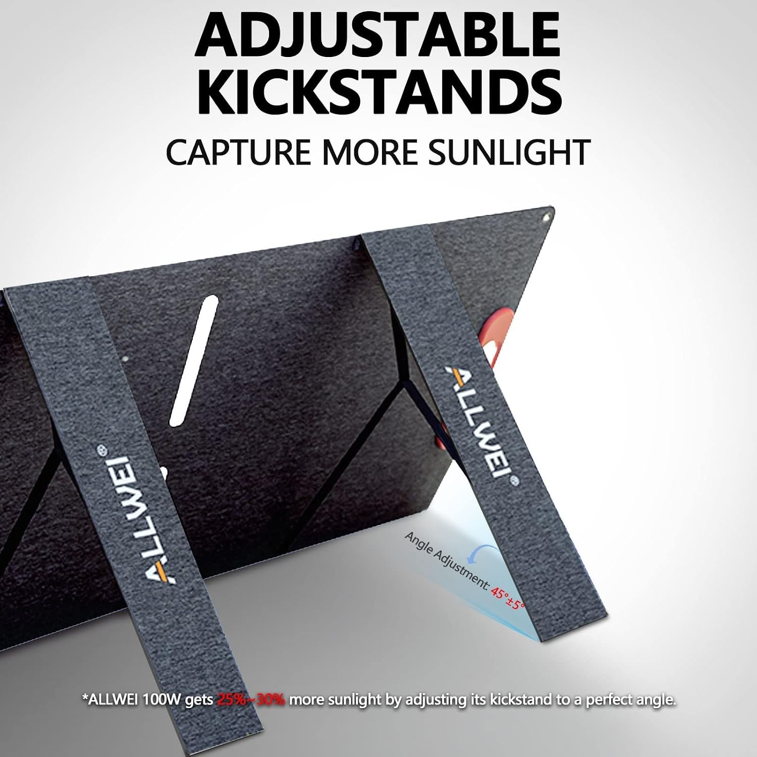 ALLWEI 200W Waterproof Foldable Portable Solar Panel Power Backup for RV Camping