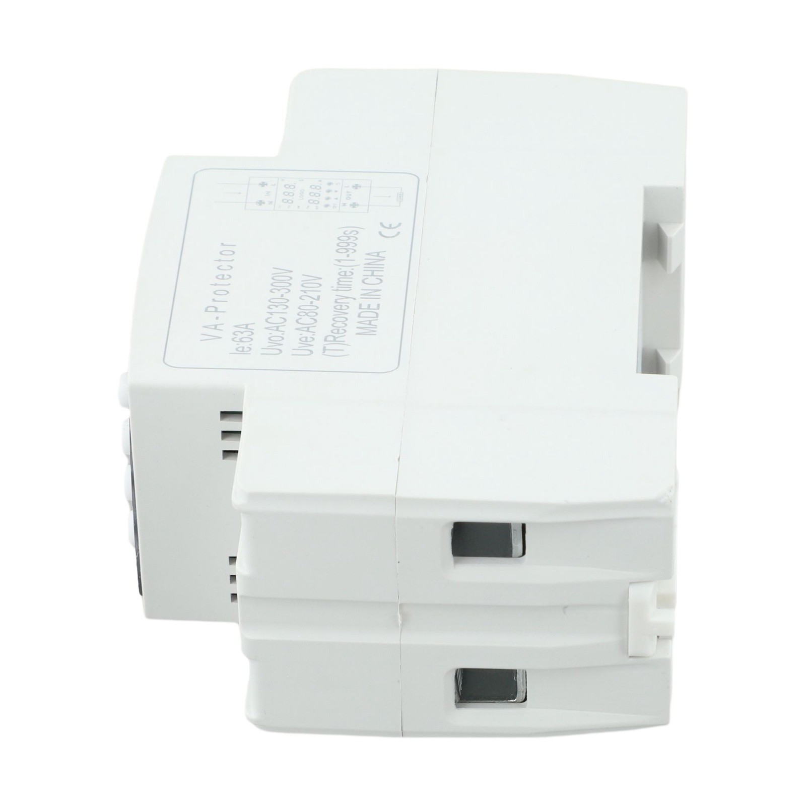 Voltage Control Relay with Dual LCD Readout 80V-300V AC OverUnder Protection