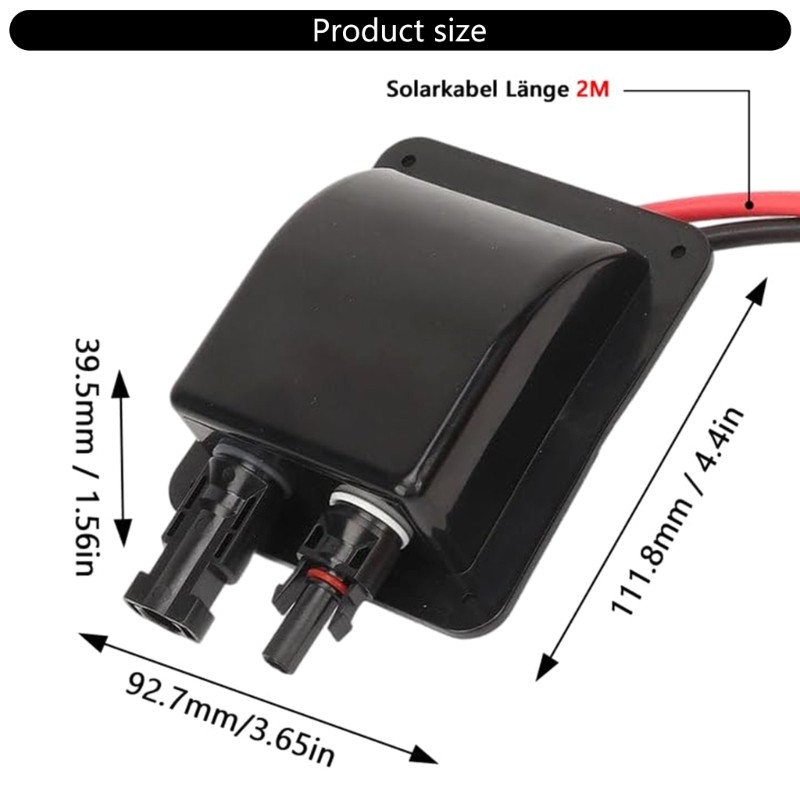 ABS Double Cable Waterproof Solar Panel Connectors for Campers Installation