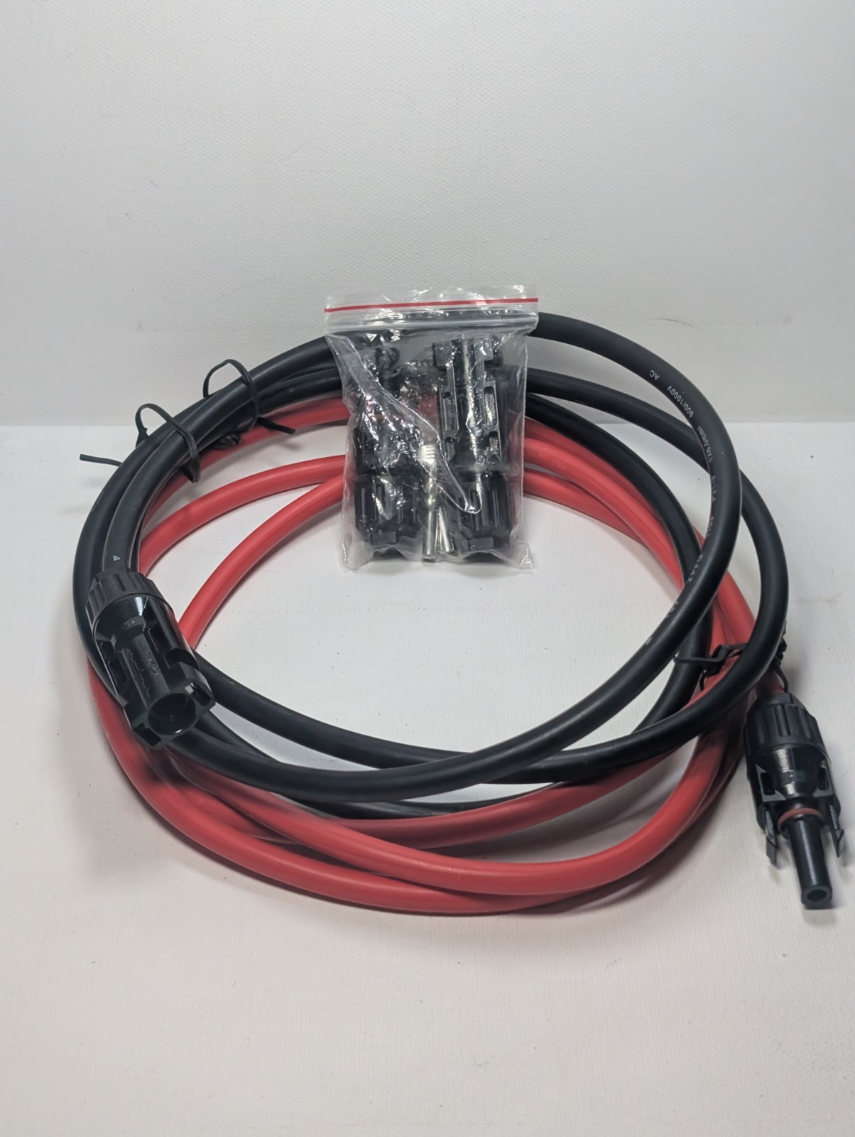 SUNSUL 5FT 10AWG Solar Cable Pair MC4 Red Black RV Off Grid Marine