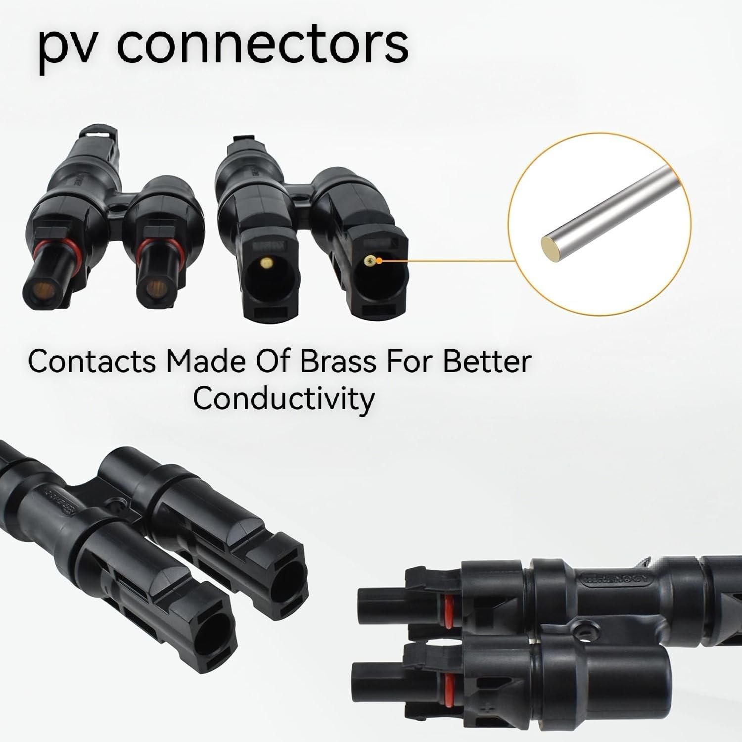 LiuBaiWuQuStars 6PCS Mc4 Connectors for Parallel Connection Between Solar Pan…