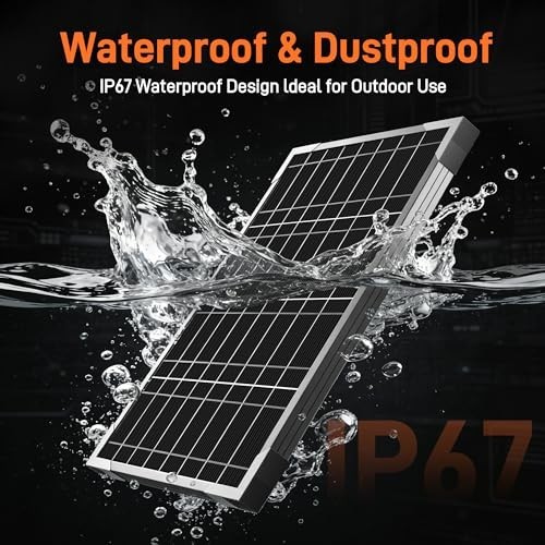 12V Gate Opener Solar Panel：20W Solar Panels Kit for Electric Fence with Smart M