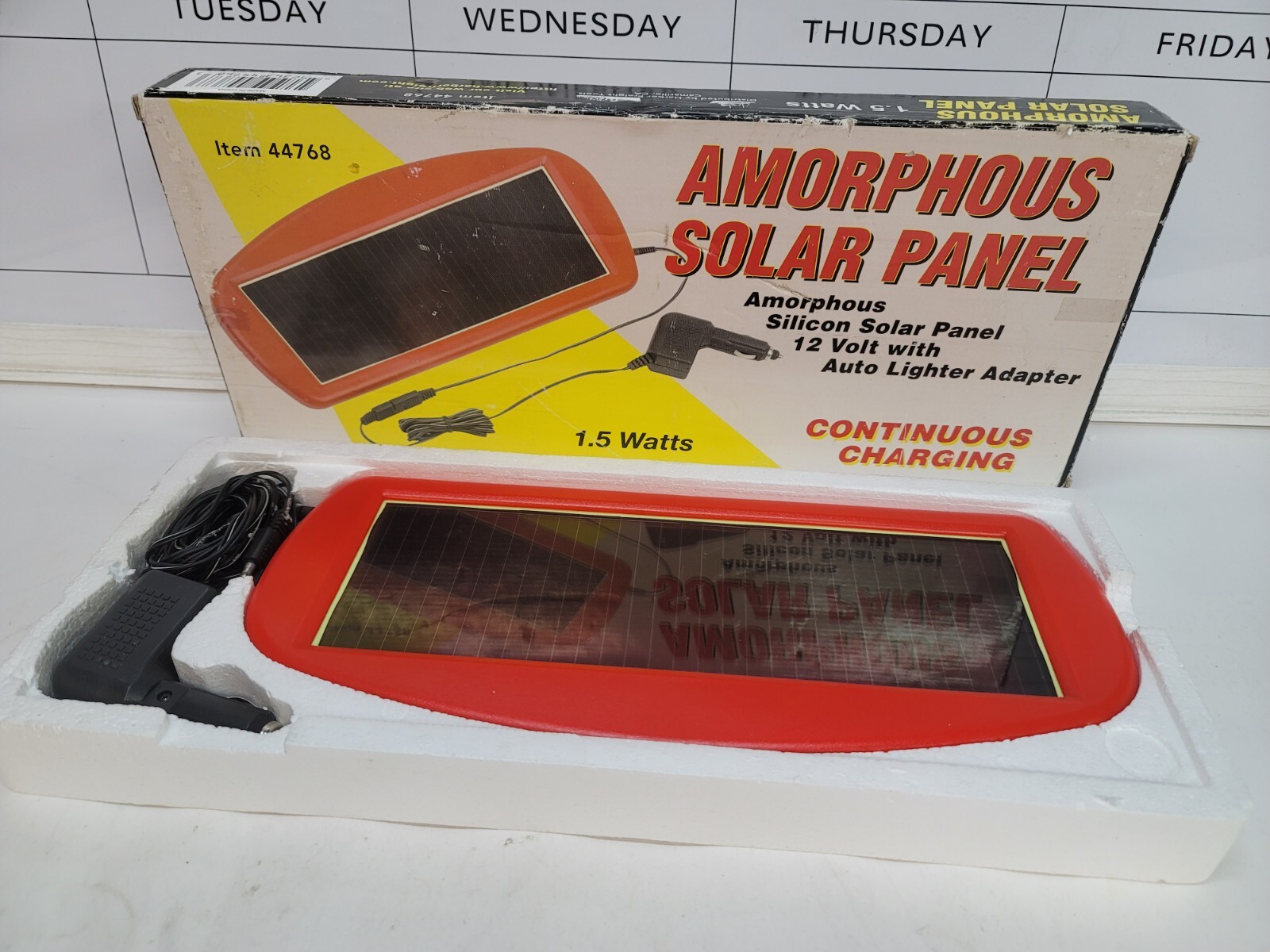 Amorphous Solar Panel 1.5 Watt Trickle Charger 44768