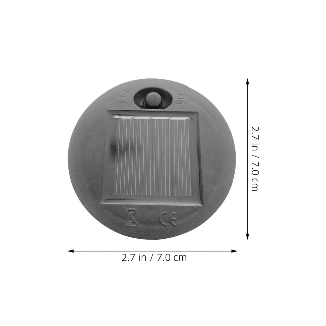 3 Pack Solar Light Tops 2.75 X 2.75 X 0.78 in Solar Panels for Garden Lights …