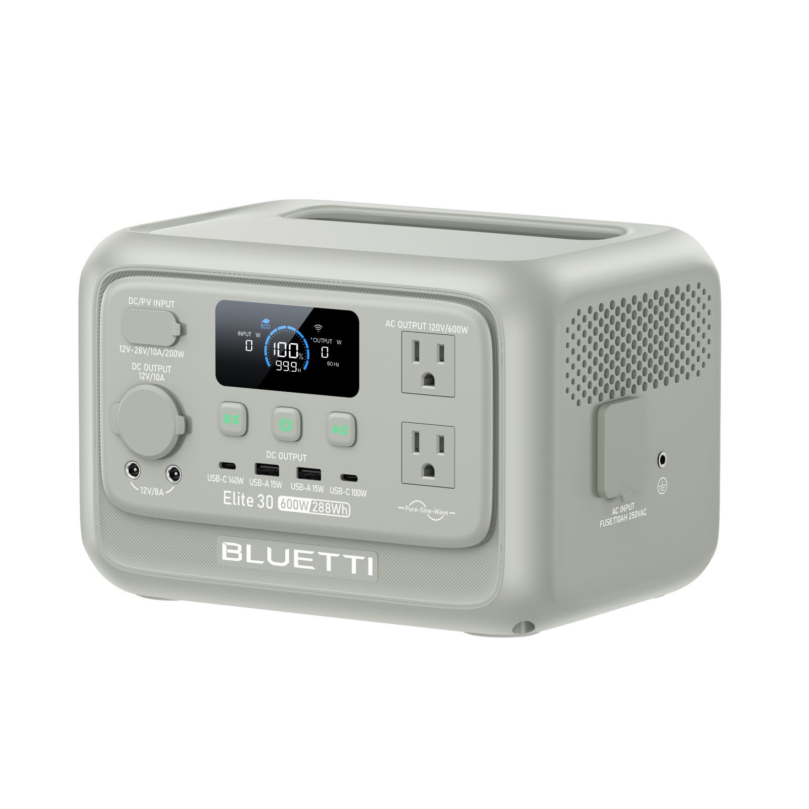 BLUETTI Elite 30 V2 600W 288Wh Portable Power Station for Camping/Road Trip
