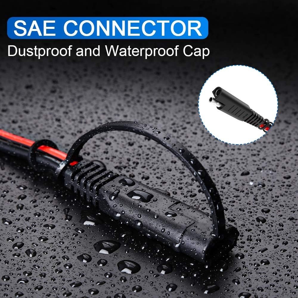 15ft 10AWG SAE Extension Cable with Quick Connect Disconnect SAE Power Connec…